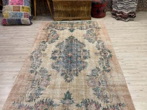 Prensip ve Efsane Eskitme Vintage Halı 149 x 277 cm 10216