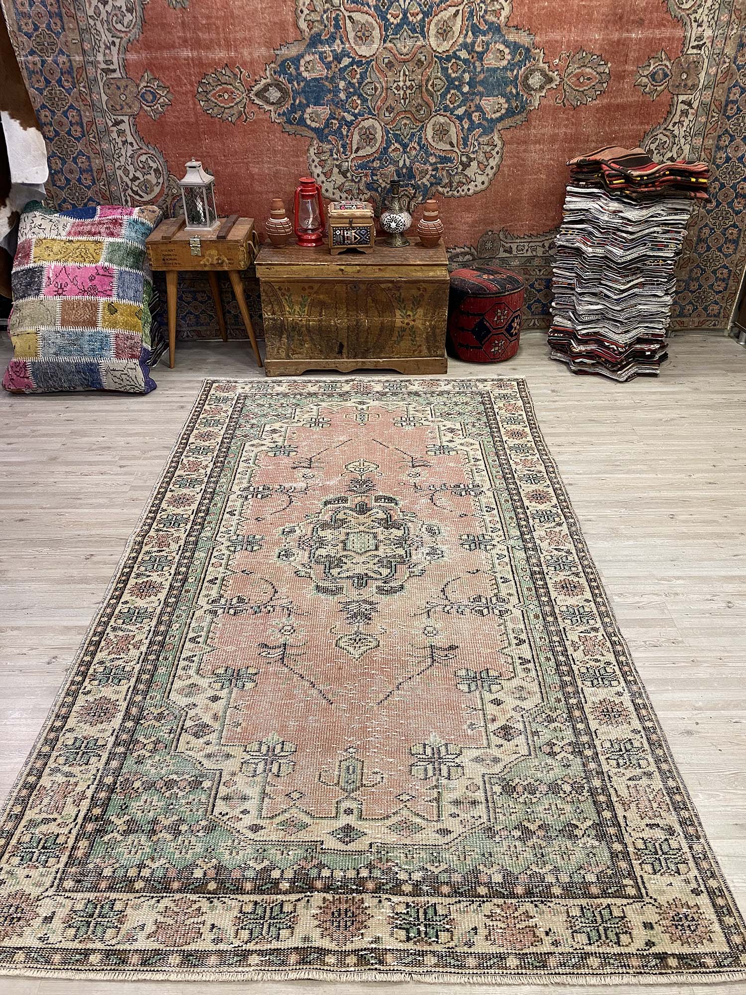 Osmanlı Eskitme Vintage Halı 158 x 269 cm 10217