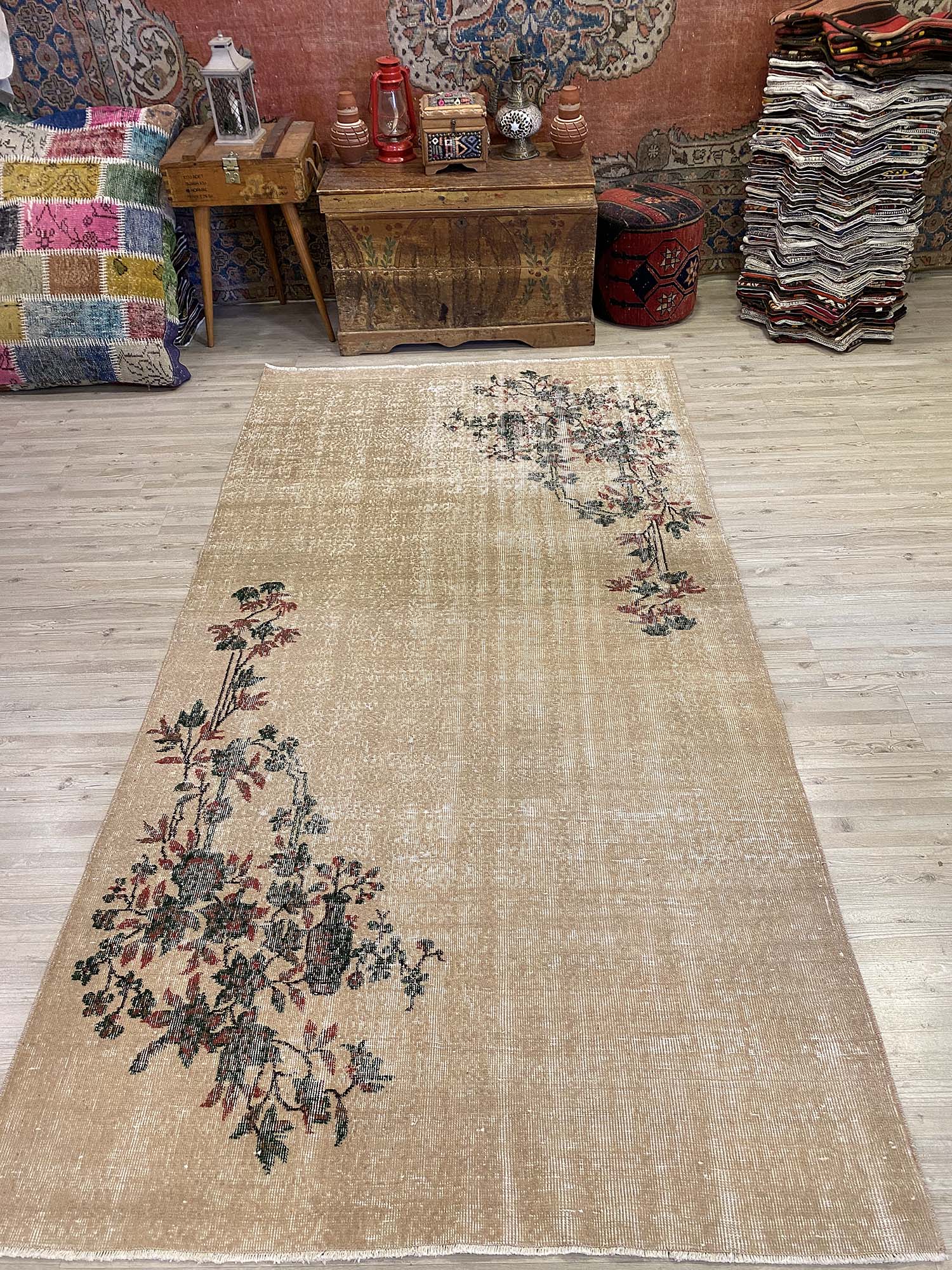 Milas Eskitme Vintage Halı 140 x 266 cm 10220