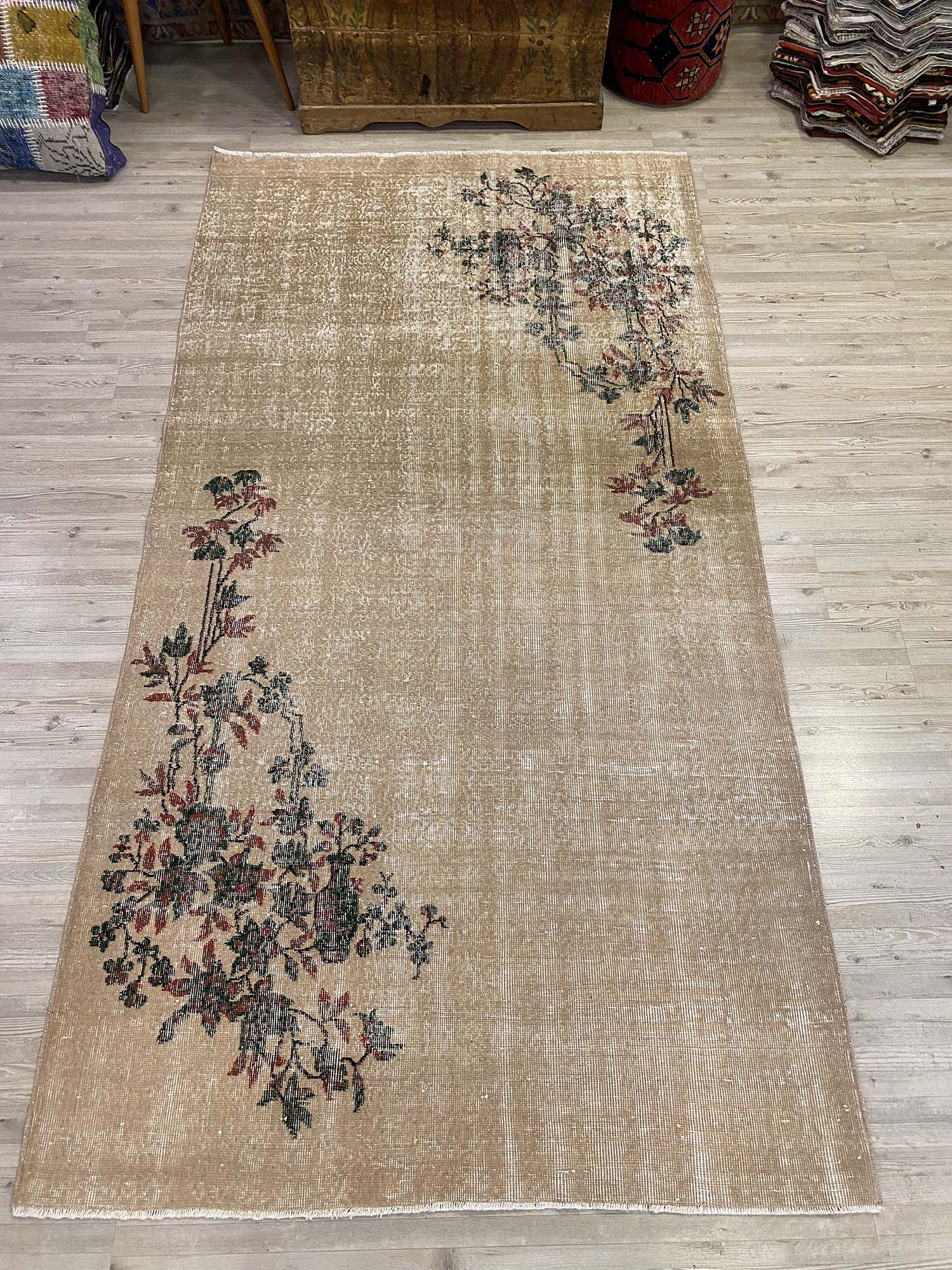 Milas Eskitme Vintage Halı 140 x 266 cm 10220 - Görsel 3