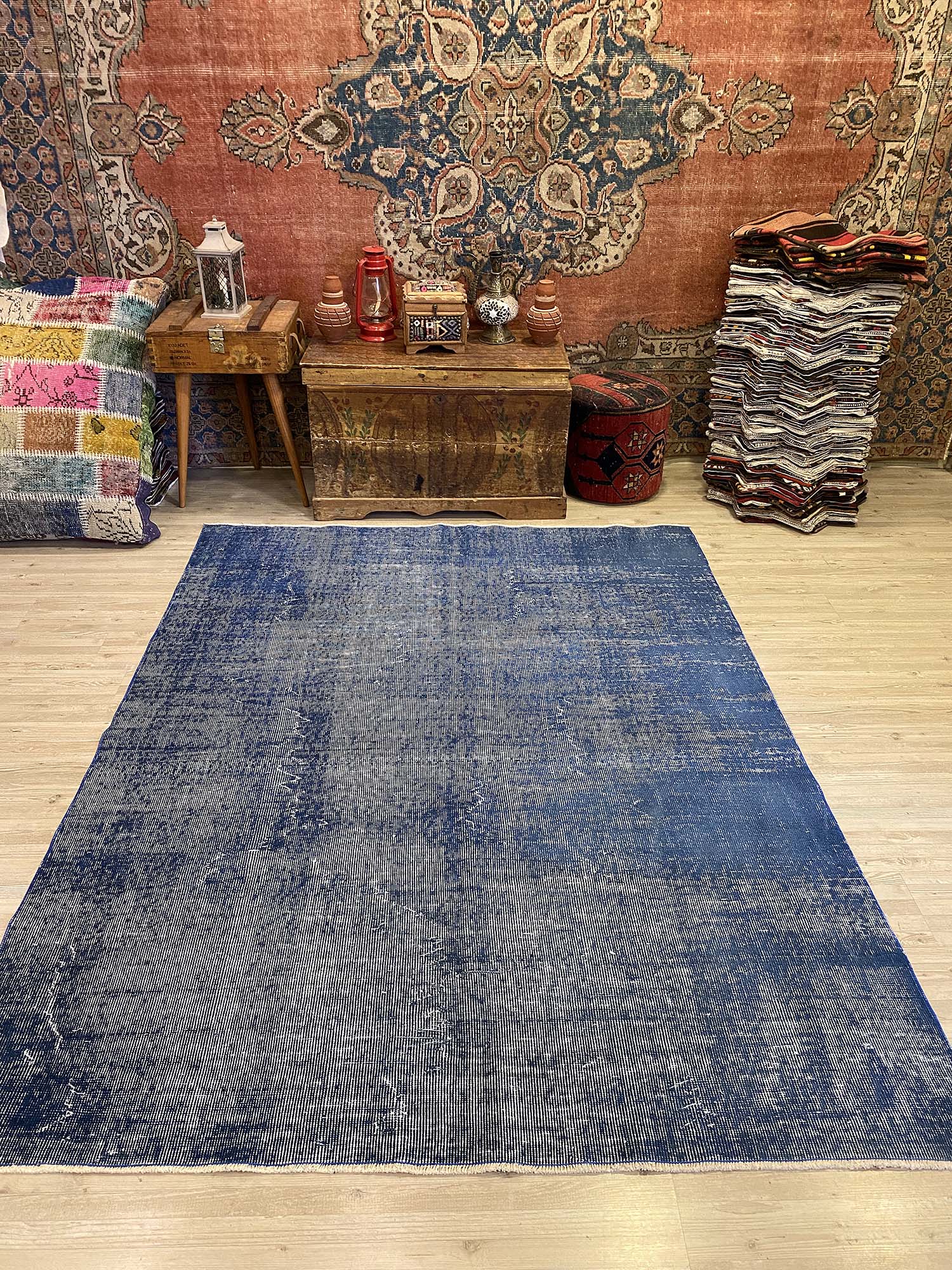 Kayseri Eskitme Vintage Halı 171 x 222 cm 10224