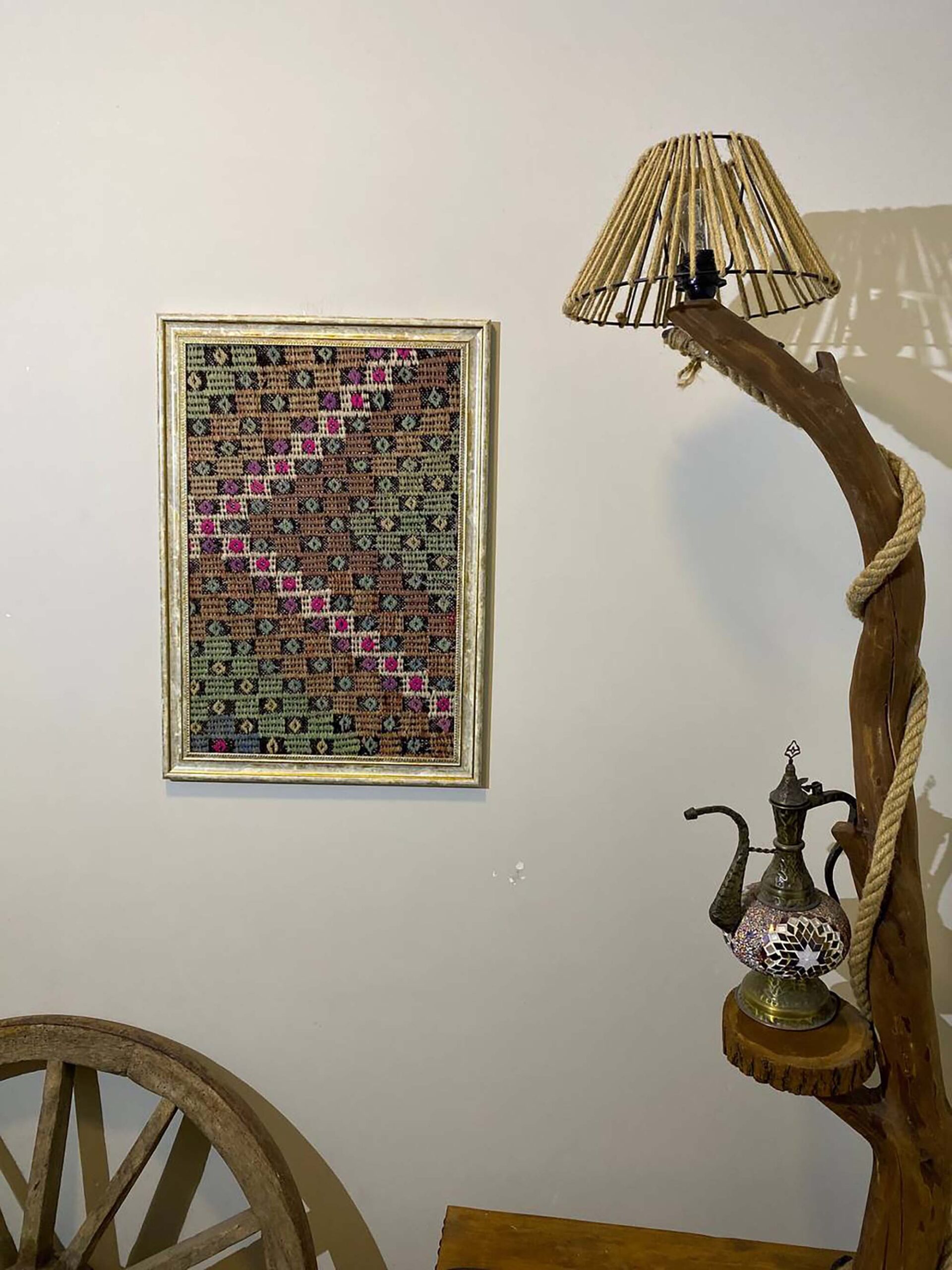 Tarihî Dokunuş Yün Sanat Panosu 50x70cm T045 - Görsel 6