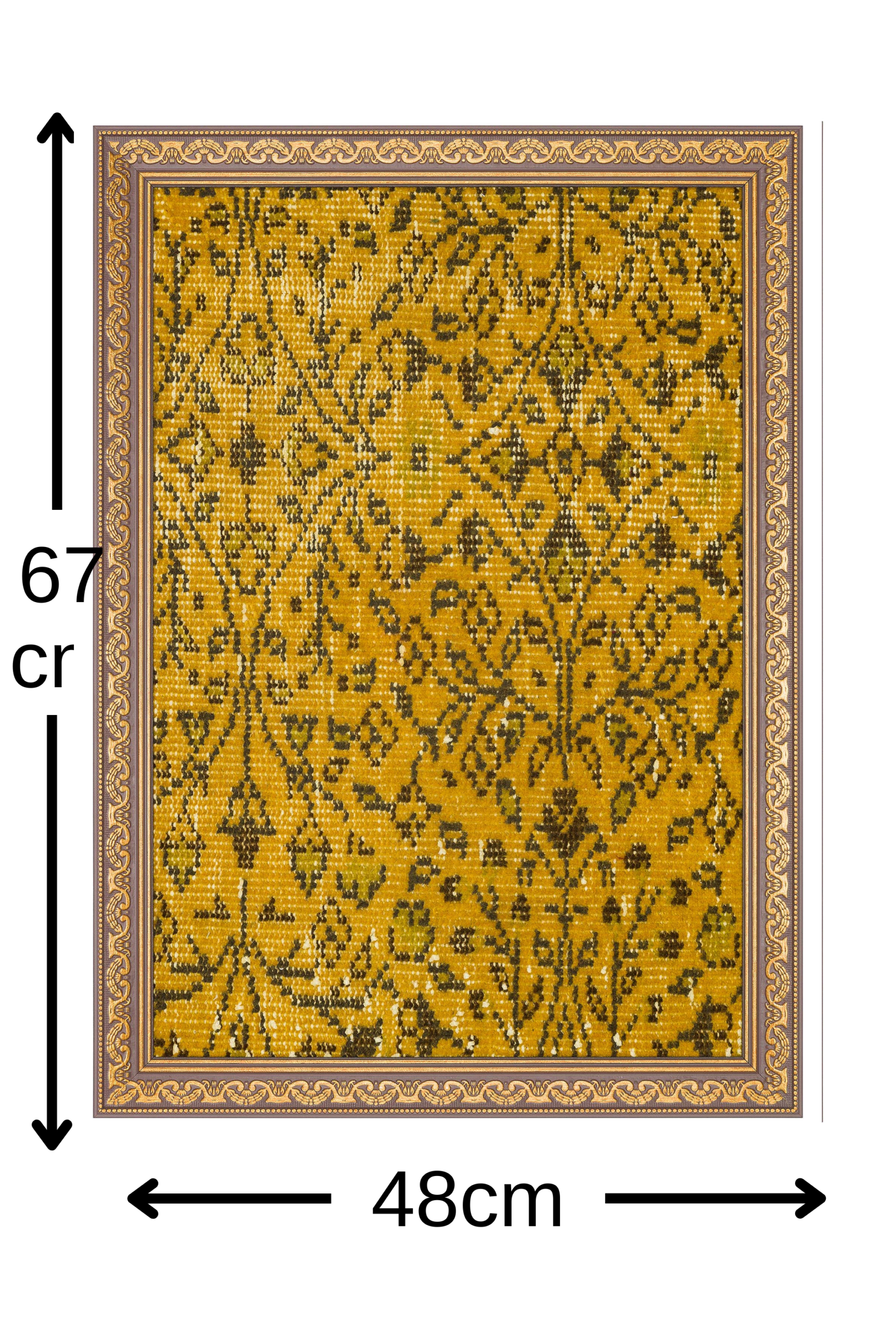 Doğanın Mirası Yünden Sanat Eseri 50x70cm T081 - Görsel 5