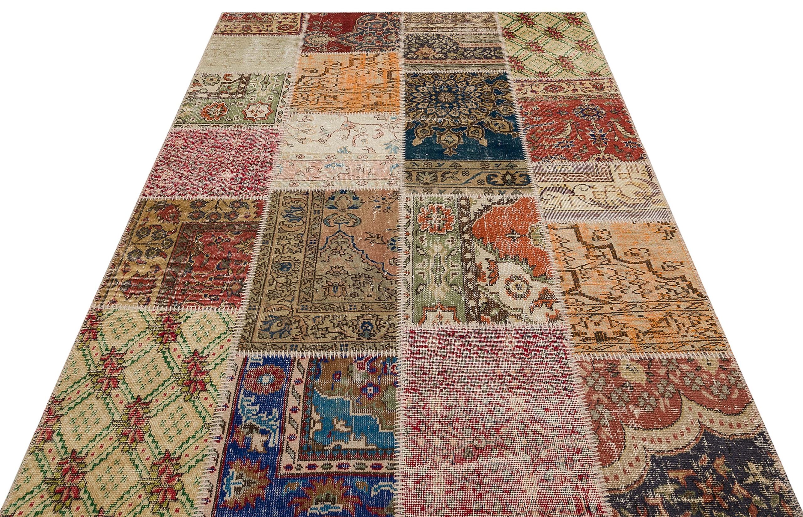 Patchwork Desenli El Dokuma Halı 160 x 230 cm 6256