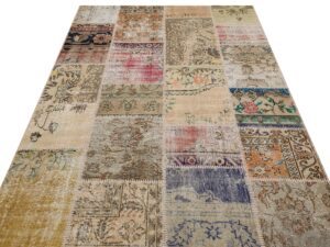 El Dokuma Patchwork Tasarım Halı 160 x 230 cm 6263