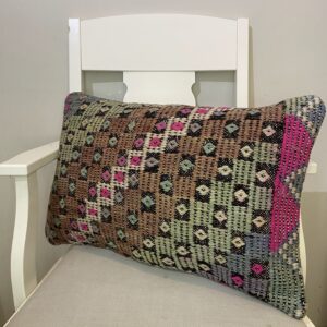 El Dokuma Patchwork Yastık Kılıfı  40x60 cm Kod : 394