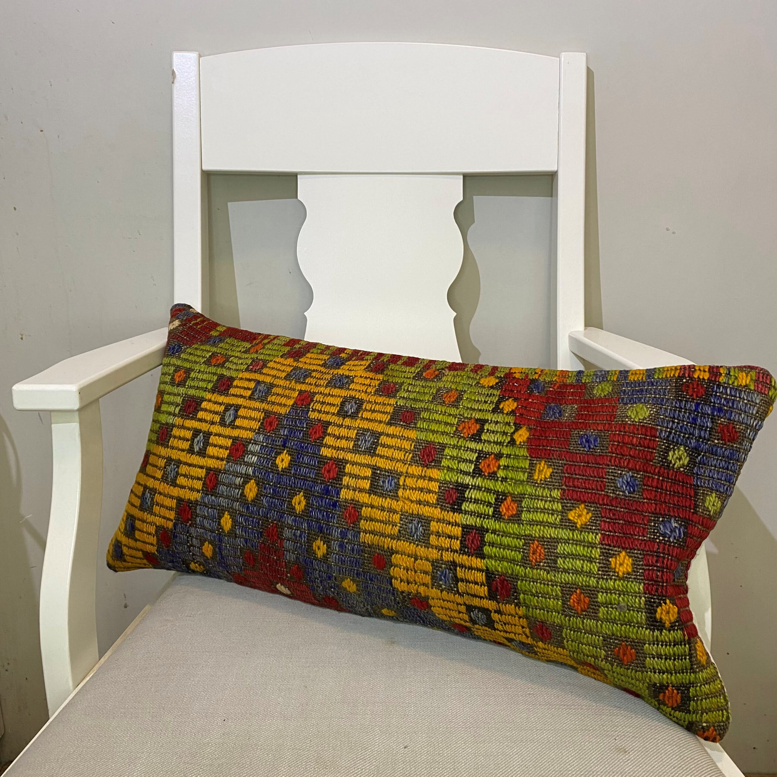 El Dokuma Patchwork Yastık Kılıfı  30x60 cm Kod : 562