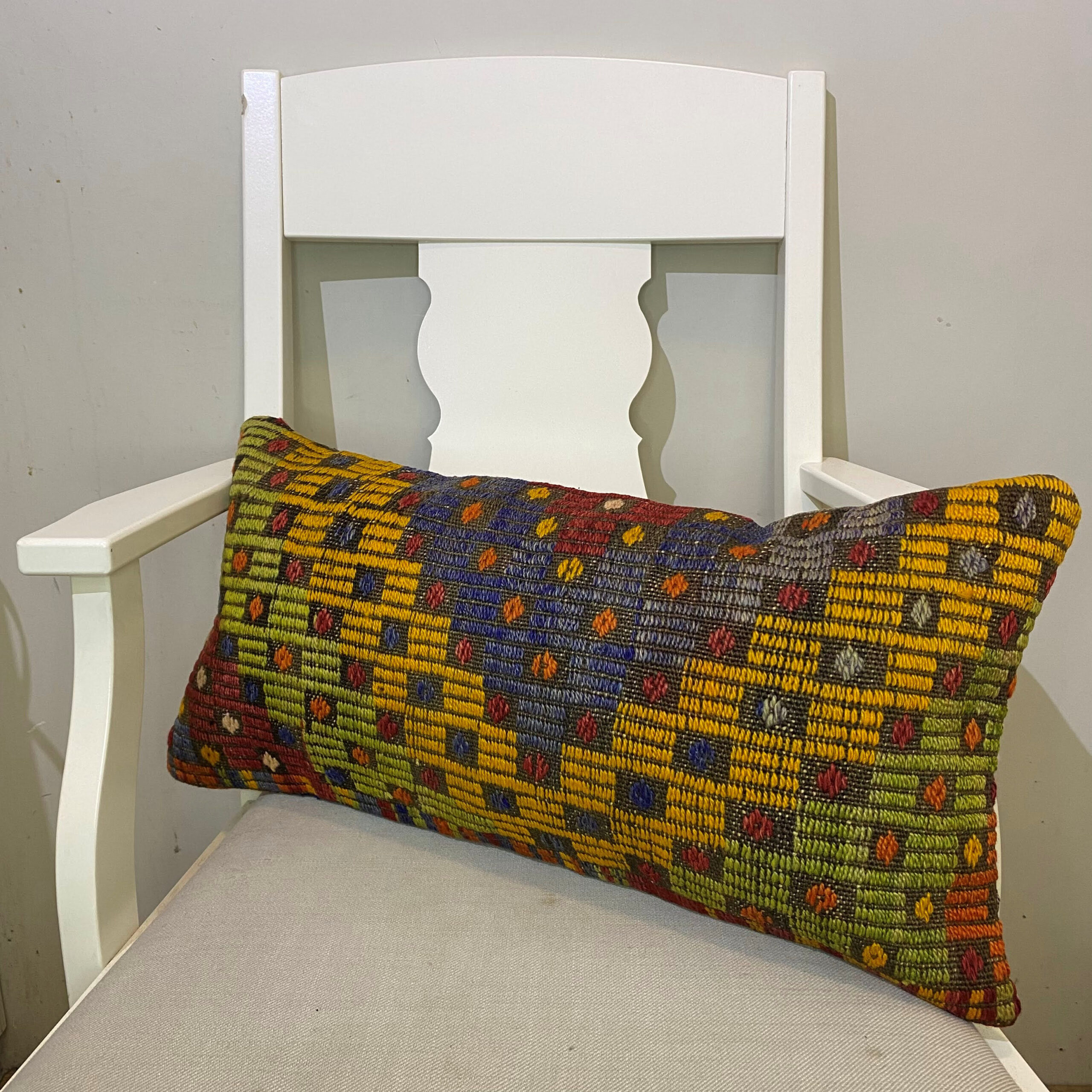 El Dokuma Patchwork Yastık Kılıfı  30x60 cm Kod : 564