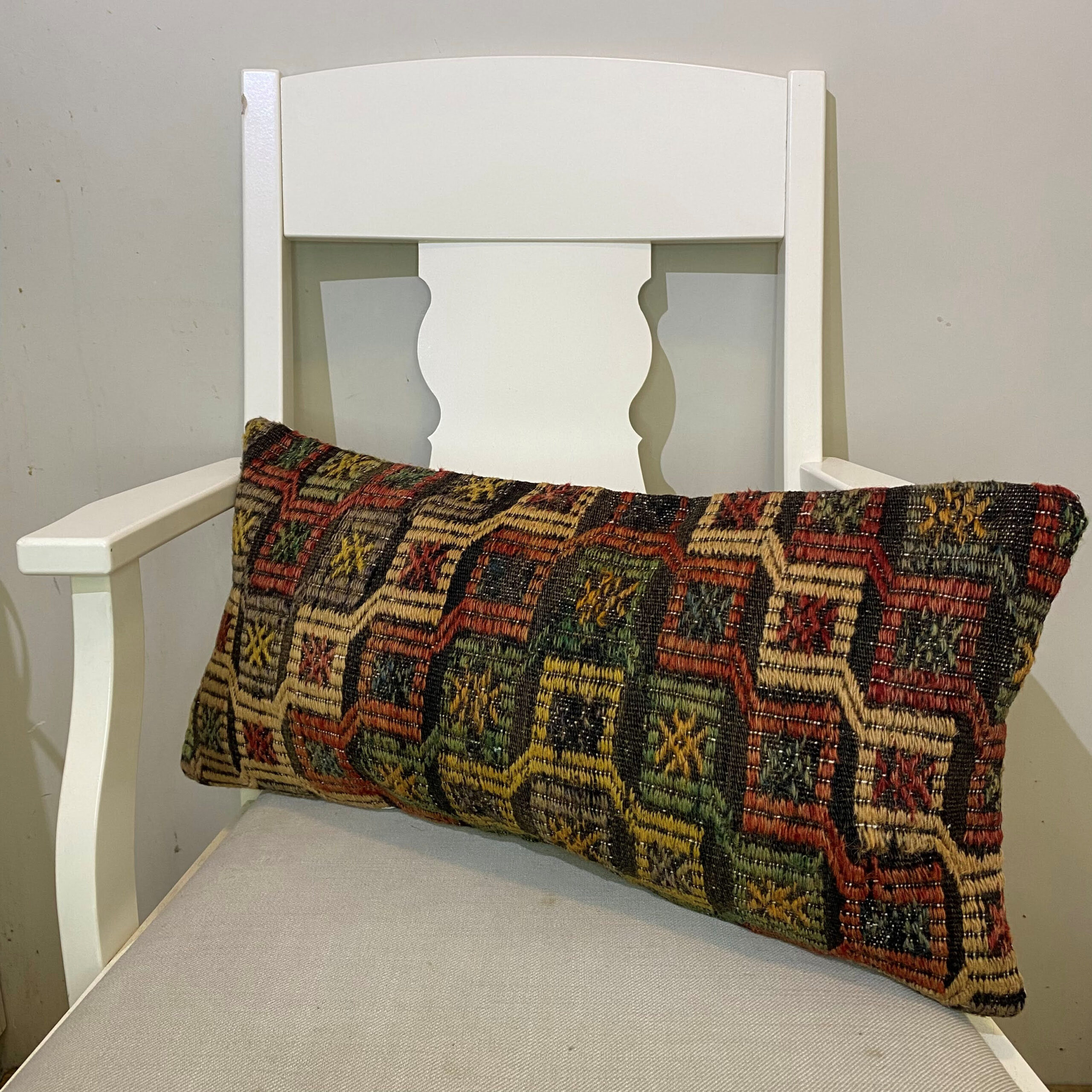 El Dokuma Patchwork Yastık Kılıfı  30x60 cm Kod : 565