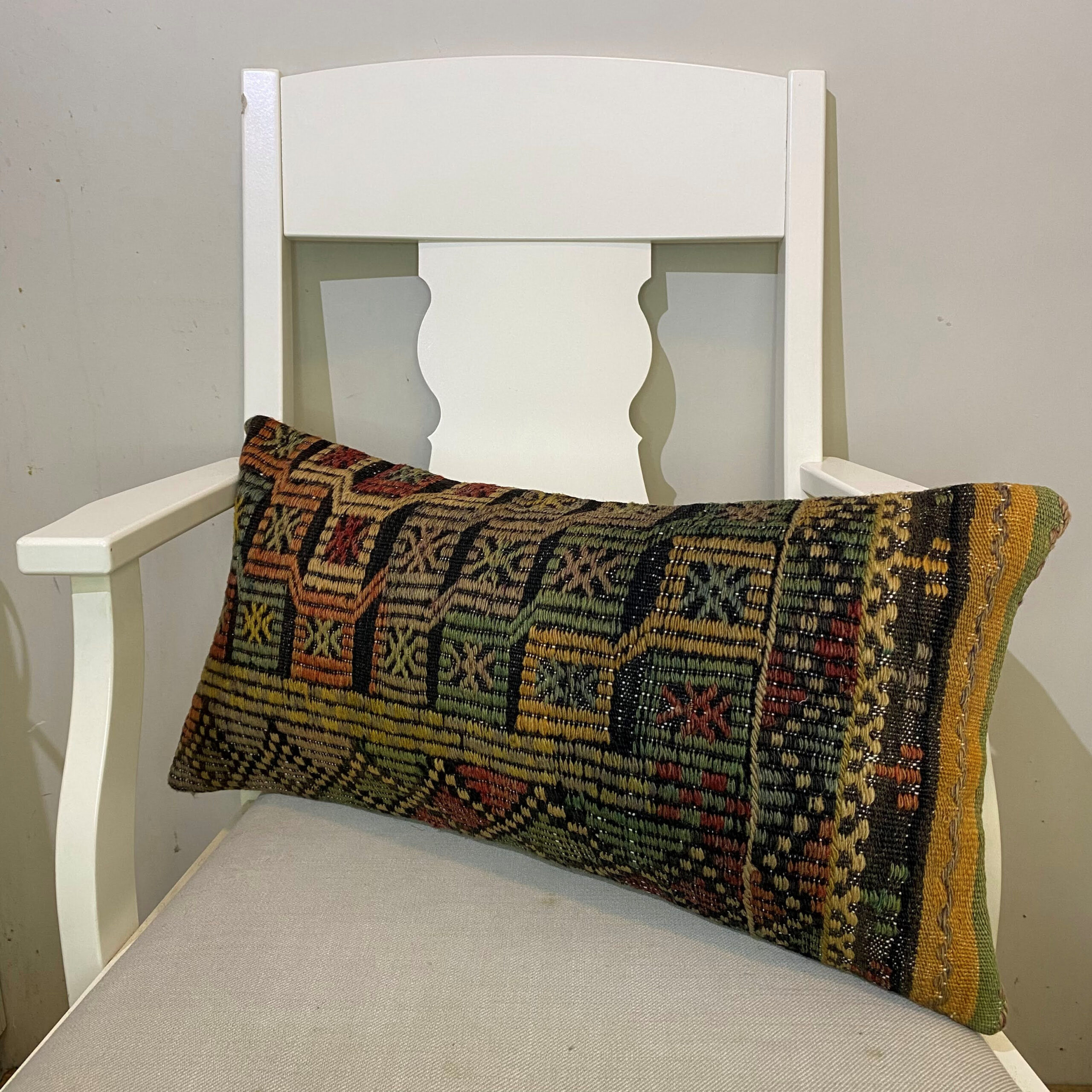 El Dokuma Patchwork Yastık Kılıfı  30x60 cm Kod : 566