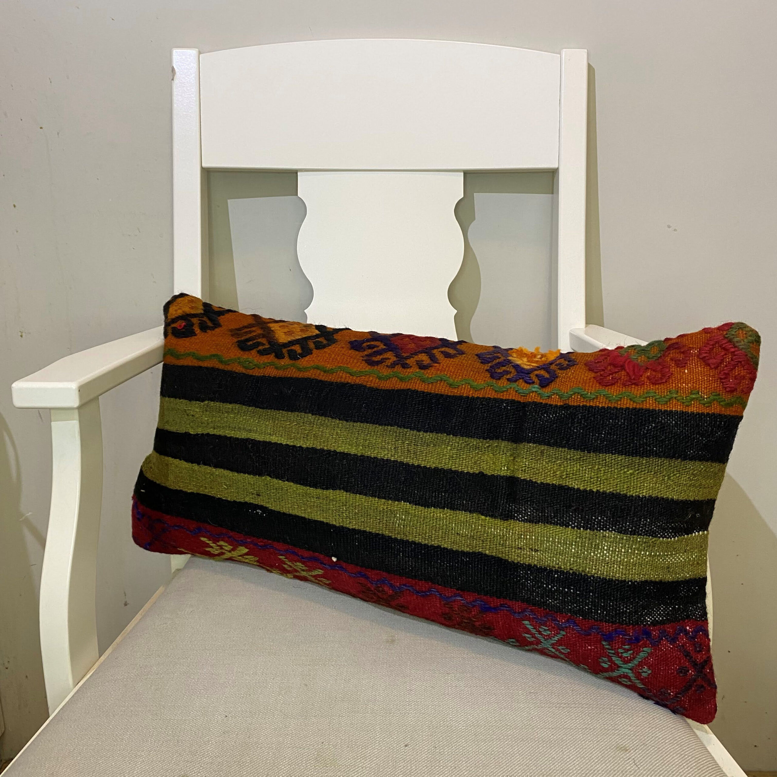 El Dokuma Patchwork Yastık Kılıfı  30x60 cm Kod : 569