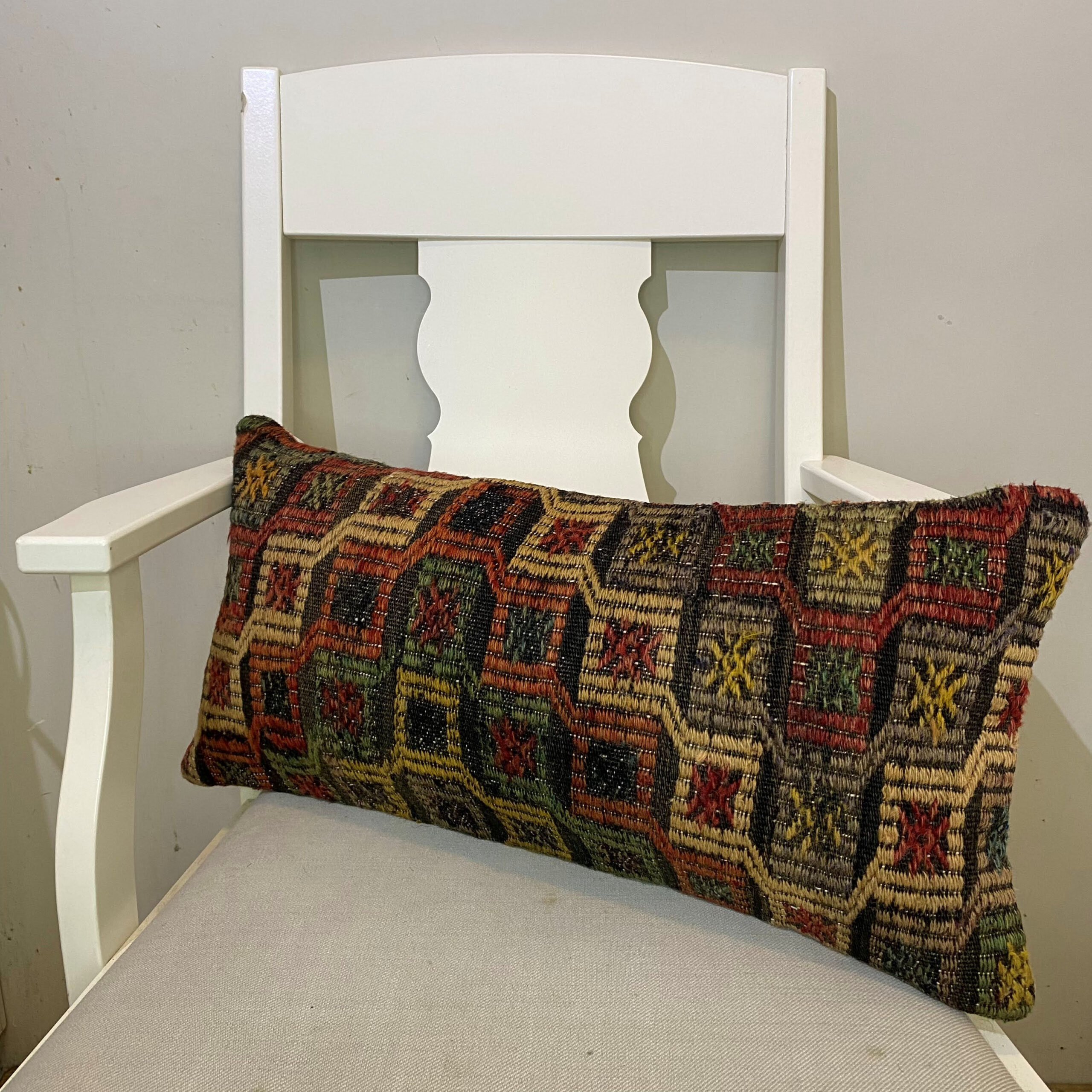 El Dokuma Patchwork Yastık Kılıfı  30x60 cm Kod : 572