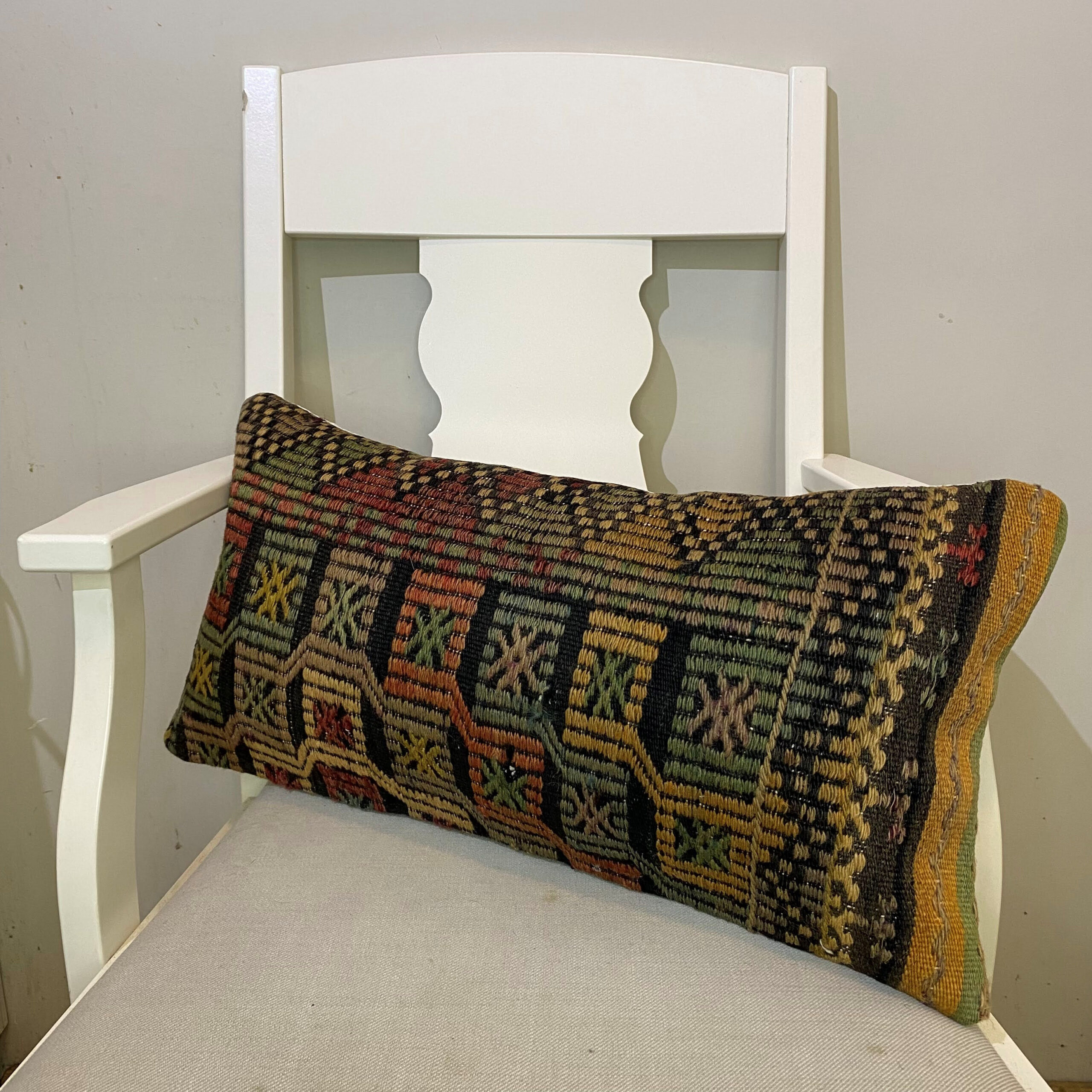 El Dokuma Patchwork Yastık Kılıfı  30x60 cm Kod : 576