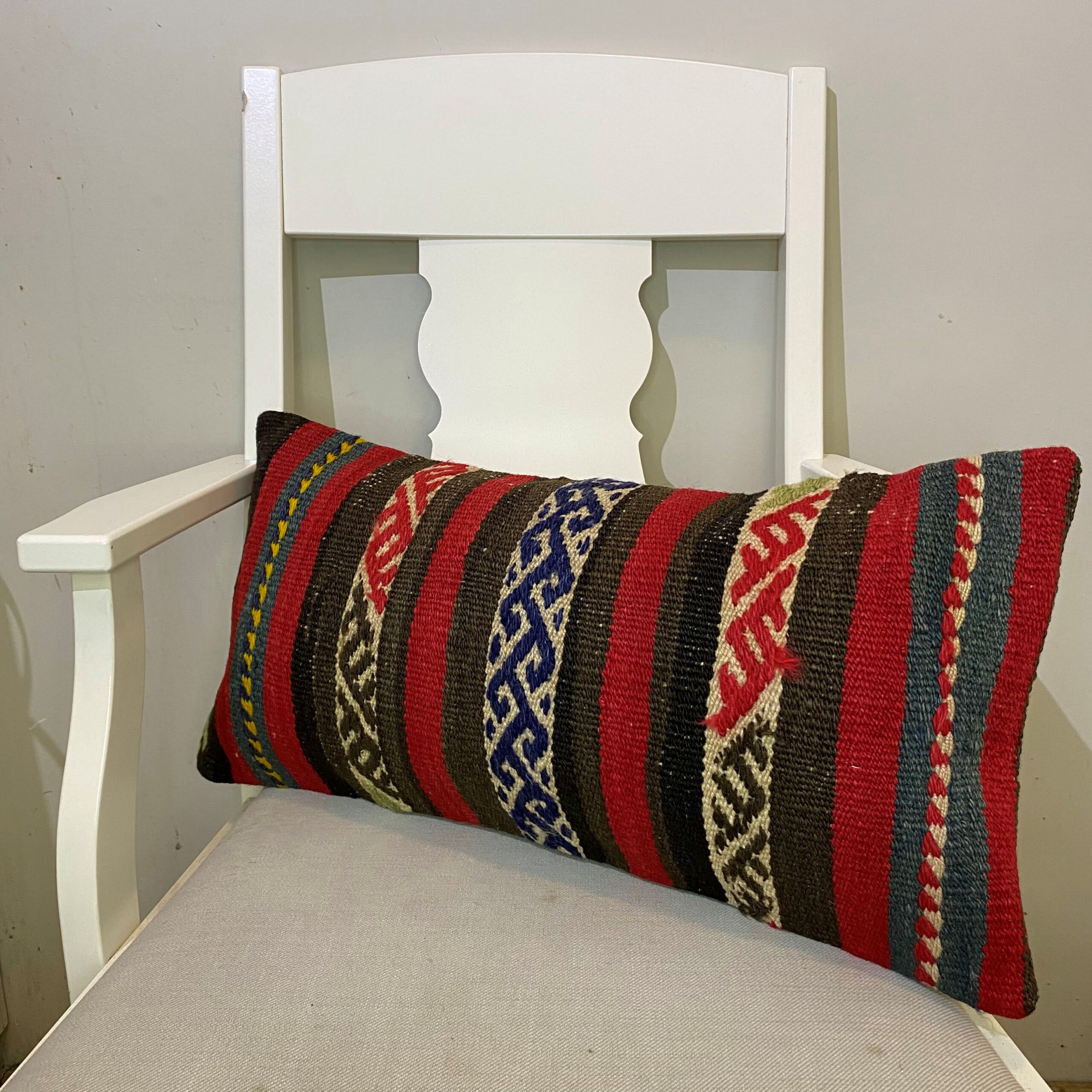 El Dokuma Patchwork Yastık Kılıfı  30x60 cm Kod : 594