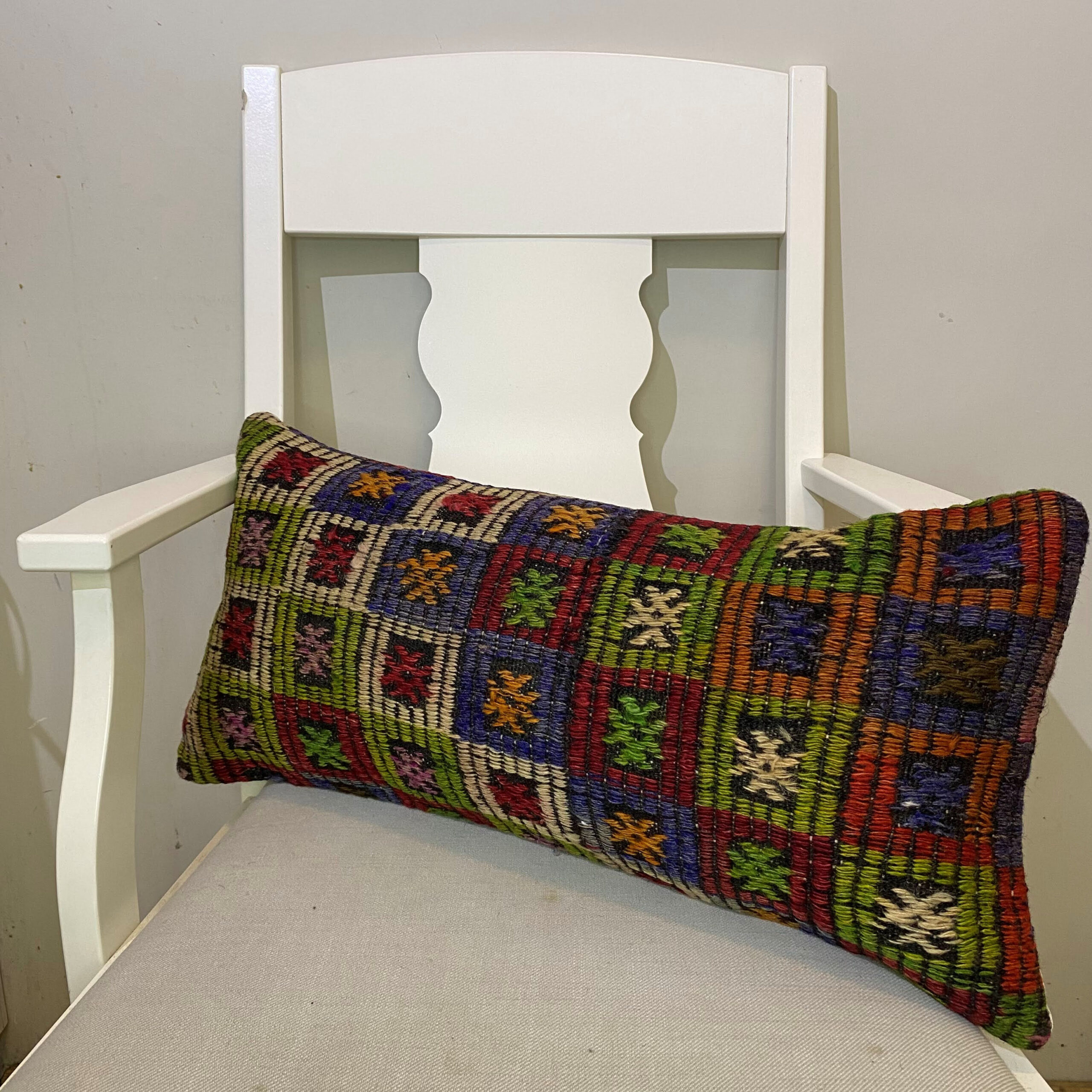 El Dokuma Patchwork Yastık Kılıfı  30x60 cm Kod : 579