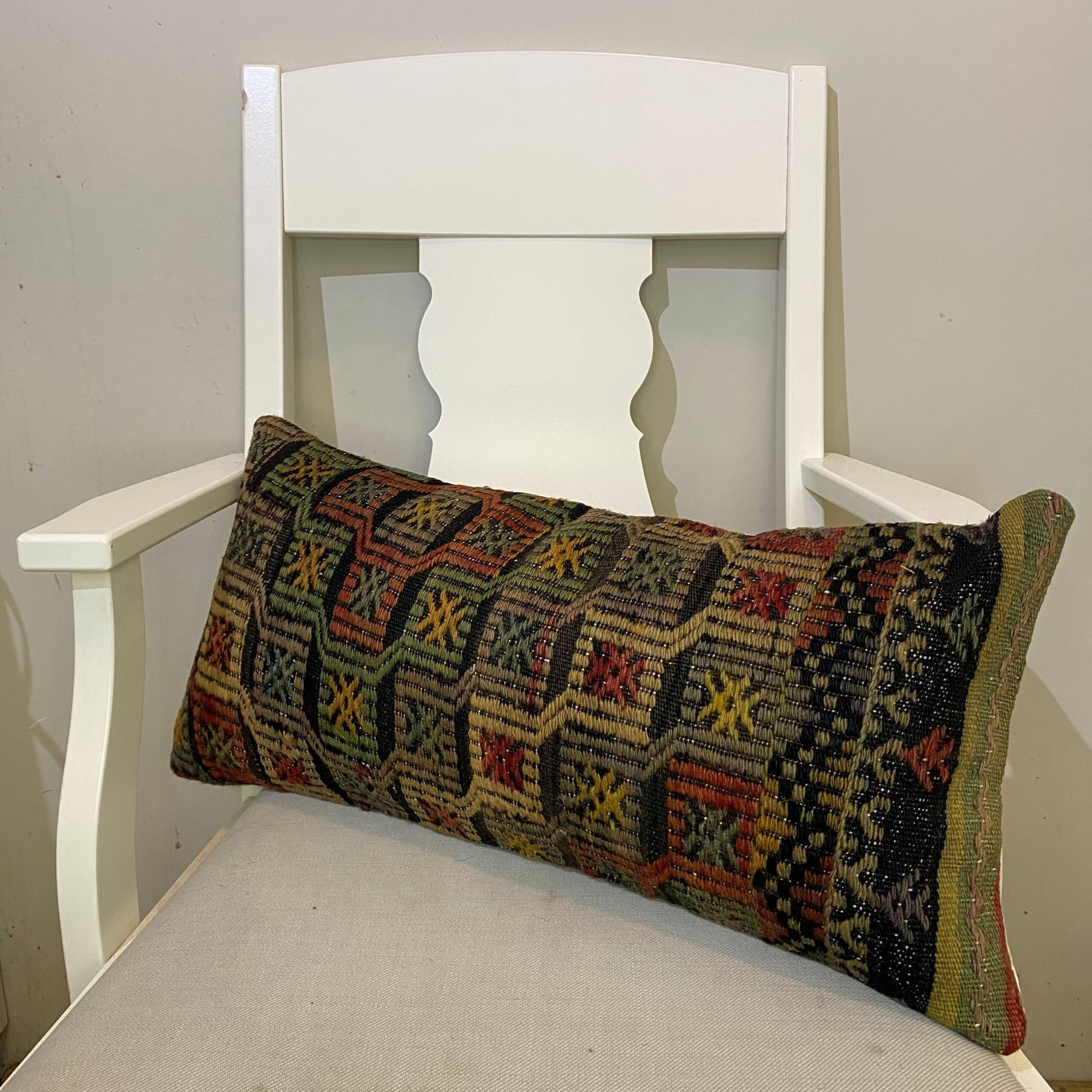 El Dokuma Patchwork Yastık Kılıfı  30x60 cm Kod : 581