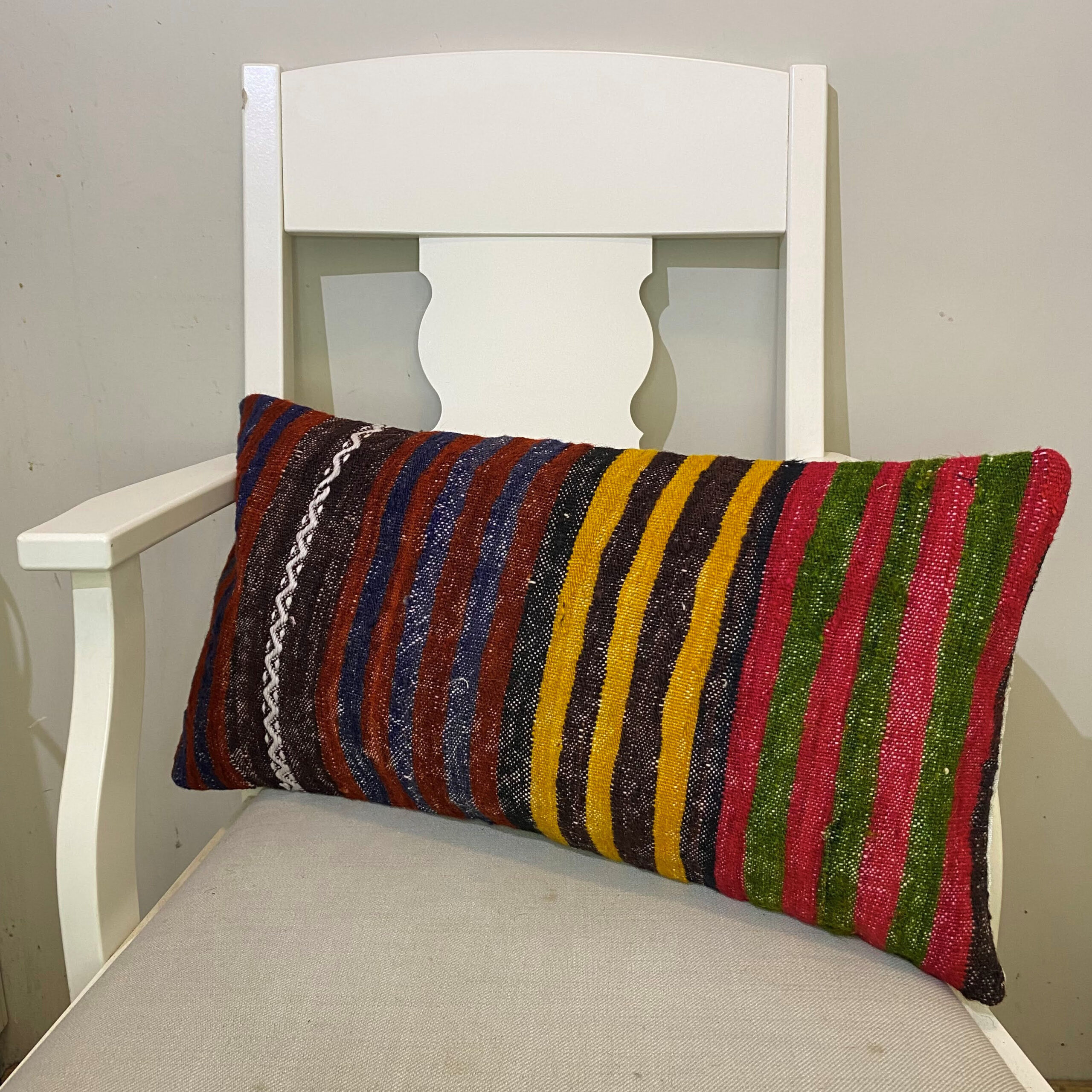 El Dokuma Patchwork Yastık Kılıfı  30x60 cm Kod : 592