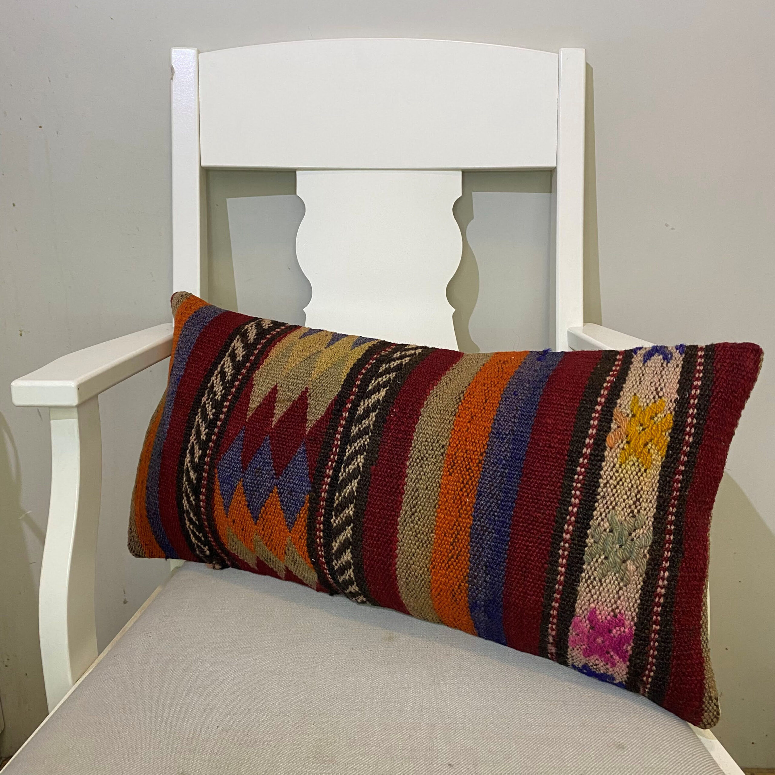 El Dokuma Patchwork Yastık Kılıfı  30x60 cm Kod : 593