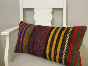 El Dokuma Patchwork Yastık Kılıfı  30x60 cm Kod : 596