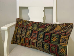 El Dokuma Patchwork Yastık Kılıfı  30x60 cm Kod : 597