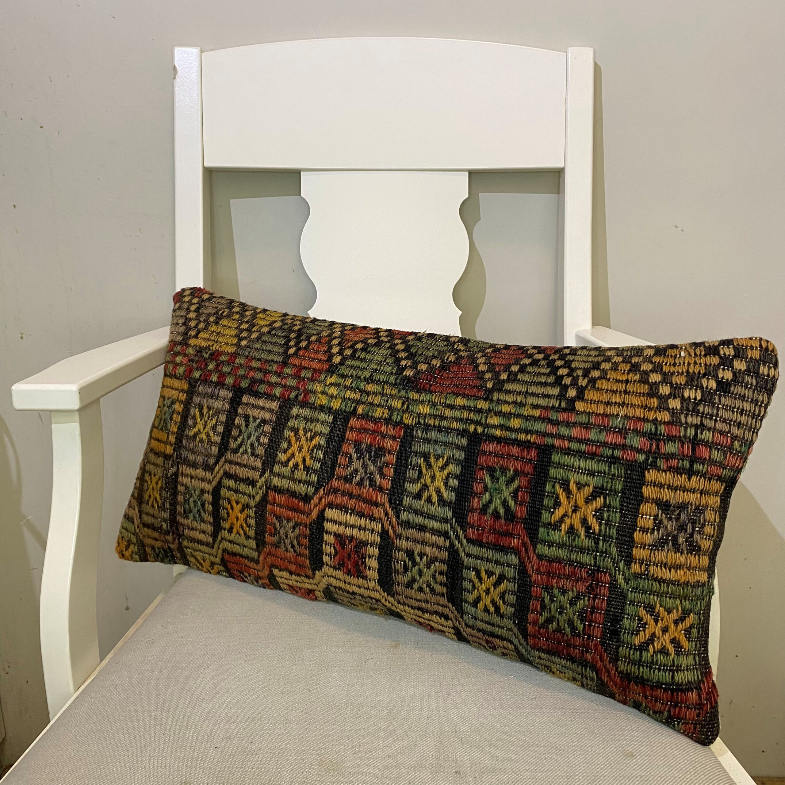 El Dokuma Patchwork Yastık Kılıfı  30x60 cm Kod : 597