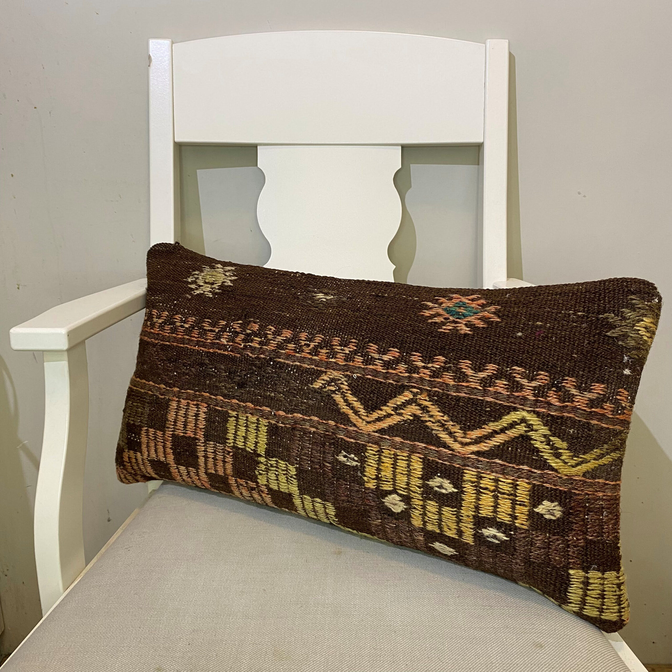 El Dokuma Patchwork Yastık Kılıfı  30x60 cm Kod : 599