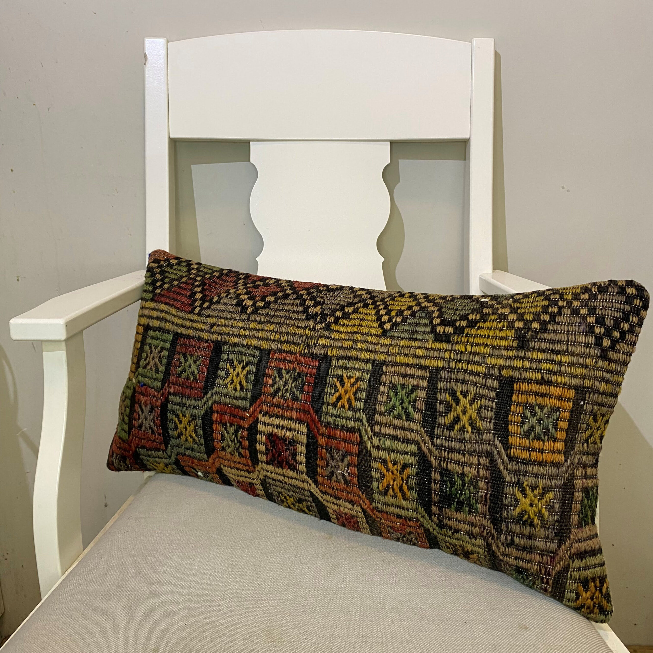 El Dokuma Patchwork Yastık Kılıfı  30x60 cm Kod : 602