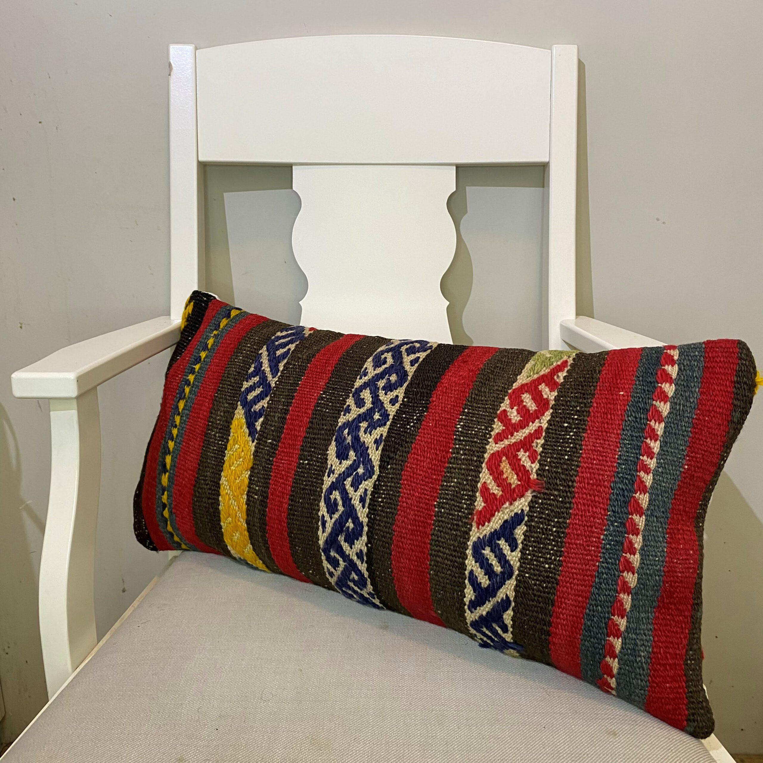 El Dokuma Patchwork Yastık Kılıfı  30x60 cm Kod : 606