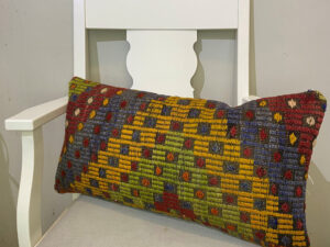 El Dokuma Patchwork Yastık Kılıfı  30x60 cm Kod : 609