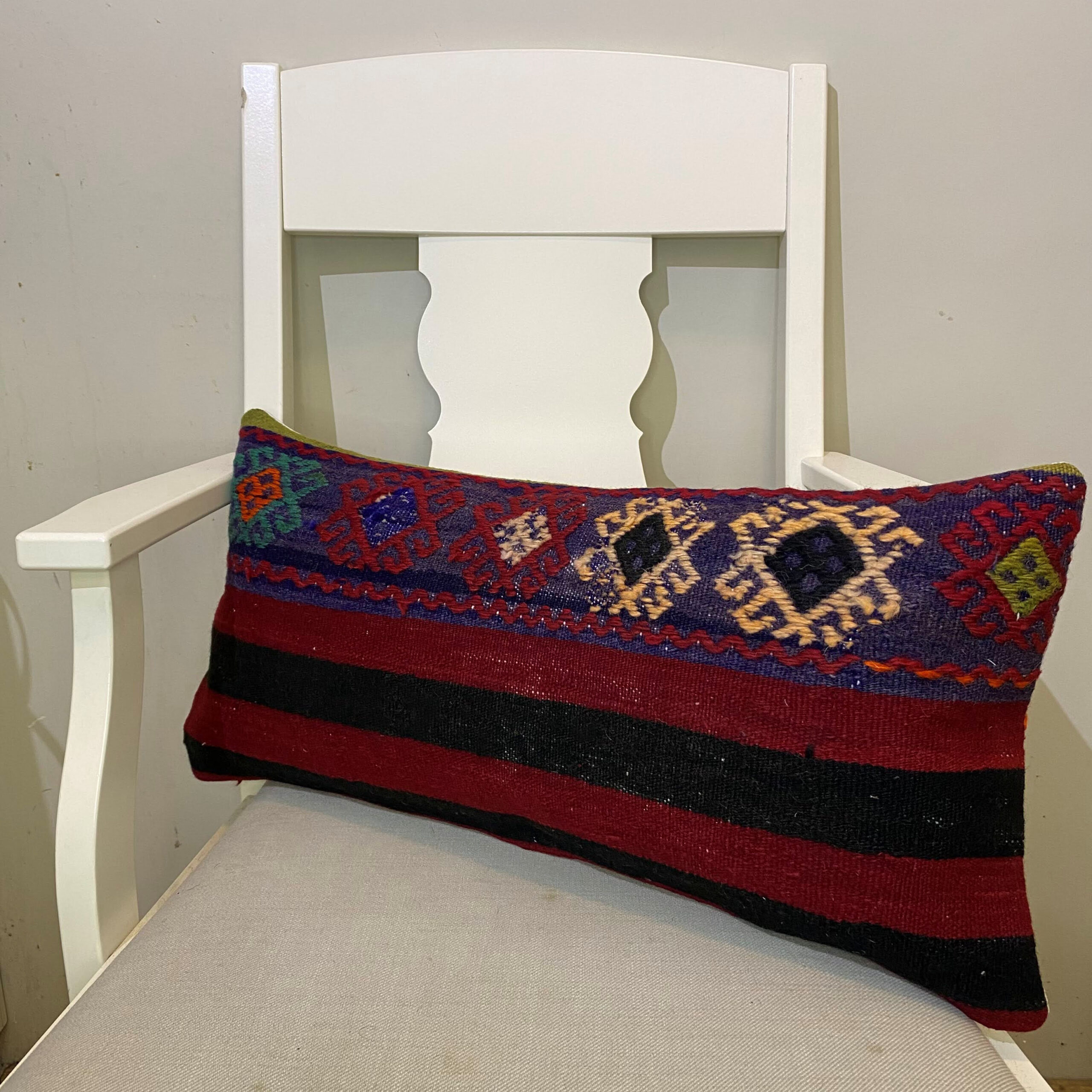 El Dokuma Patchwork Yastık Kılıfı  30x60 cm Kod : 610