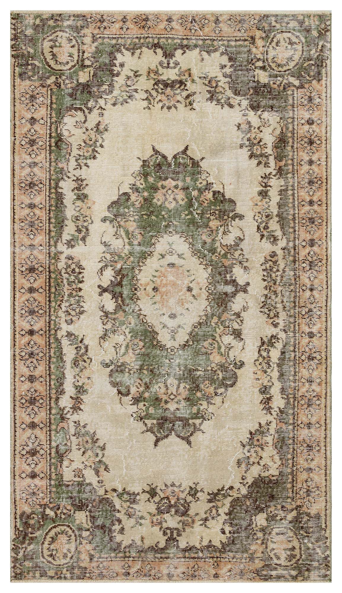 Benzersiz Vintage Eskitme Halı 117x207 cm 10338 - Görsel 2