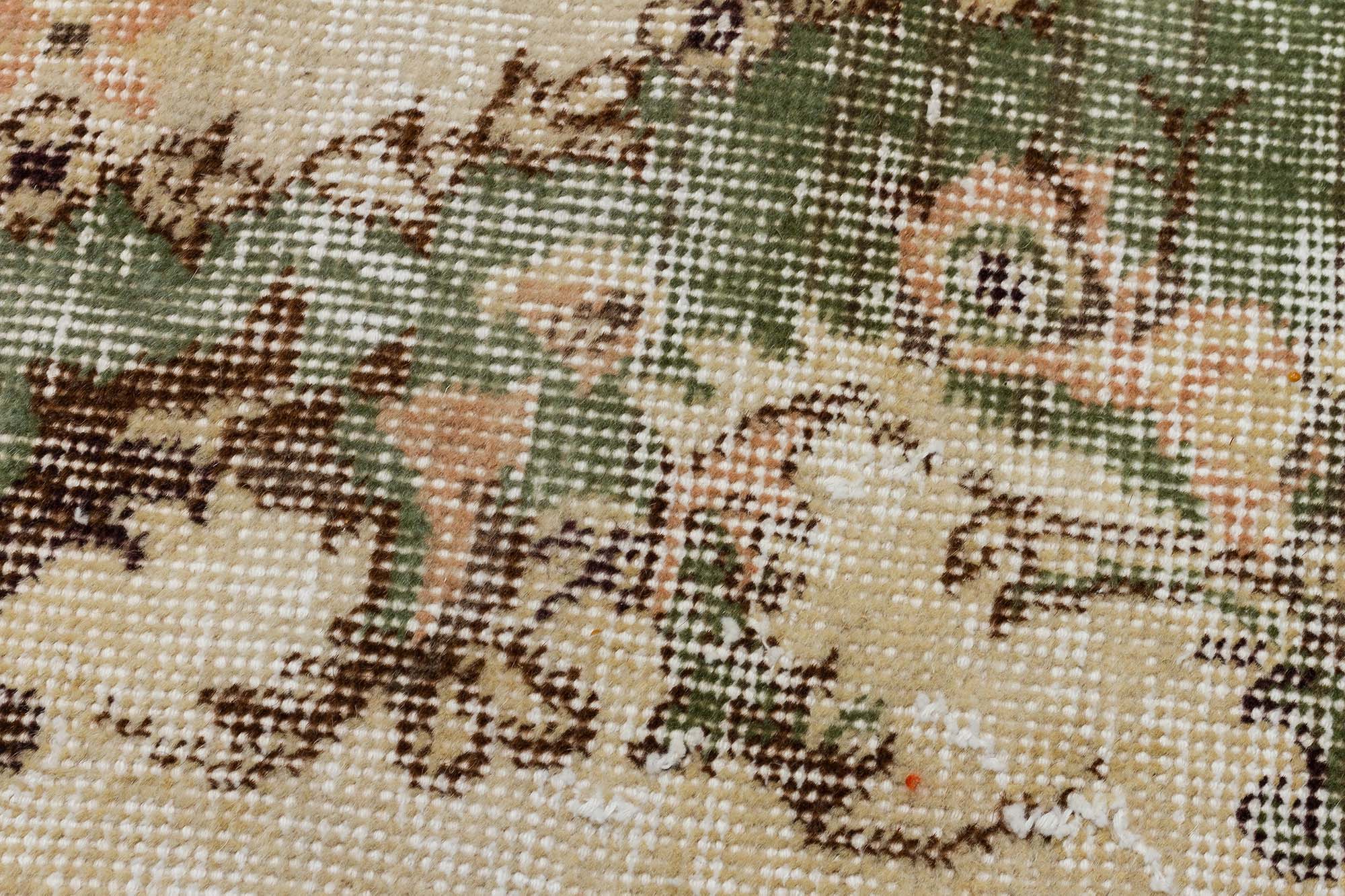 Benzersiz Vintage Eskitme Halı 117x207 cm 10338 - Görsel 5