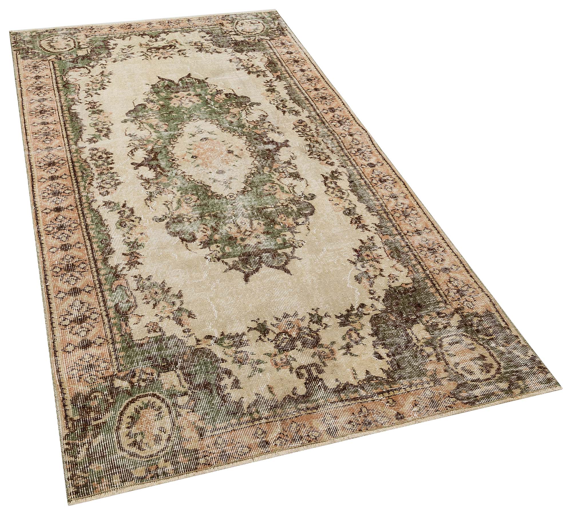 Benzersiz Vintage Eskitme Halı 117x207 cm 10338