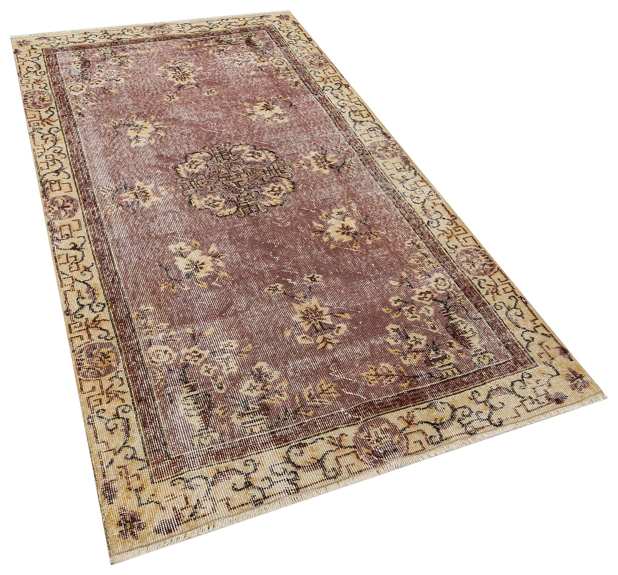 Eşsiz Vintage Eskitme Halı 114x206 cm 10339