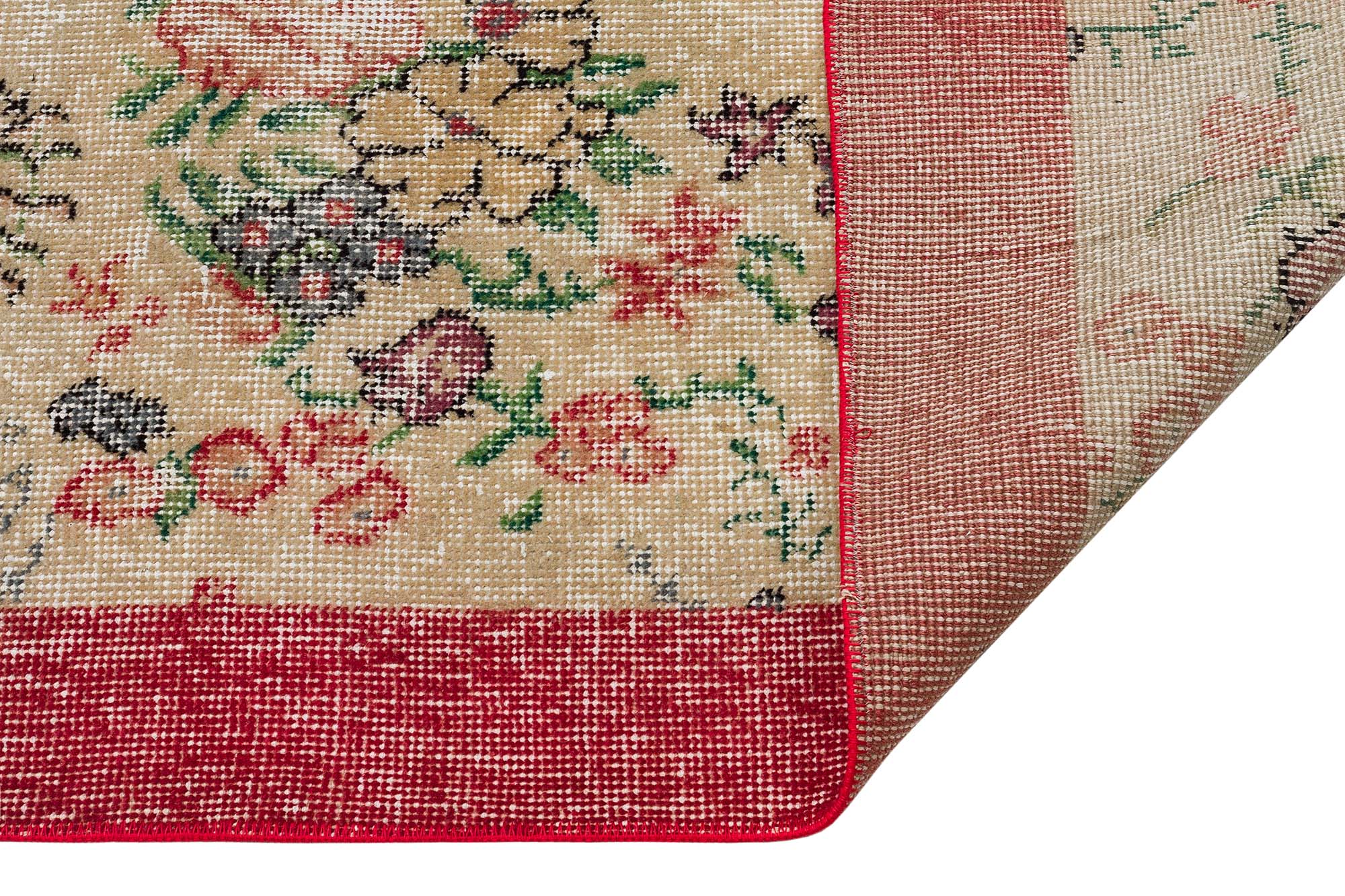 Benzersiz Vintage Eskitme Halı 111x206 cm 10345 - Görsel 4