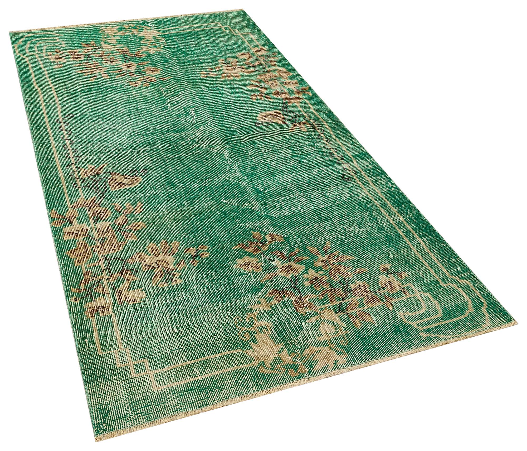 Benzersiz Vintage Eskitme Halı 114x203 cm 10347