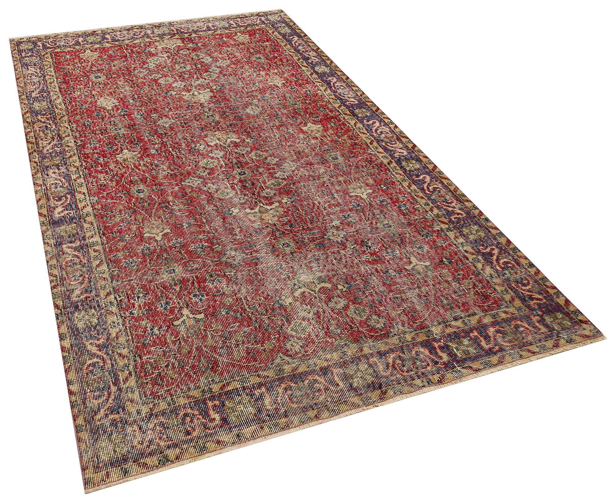 El Dokuma   Vintage Eskitme Halı 150x251 cm 10355