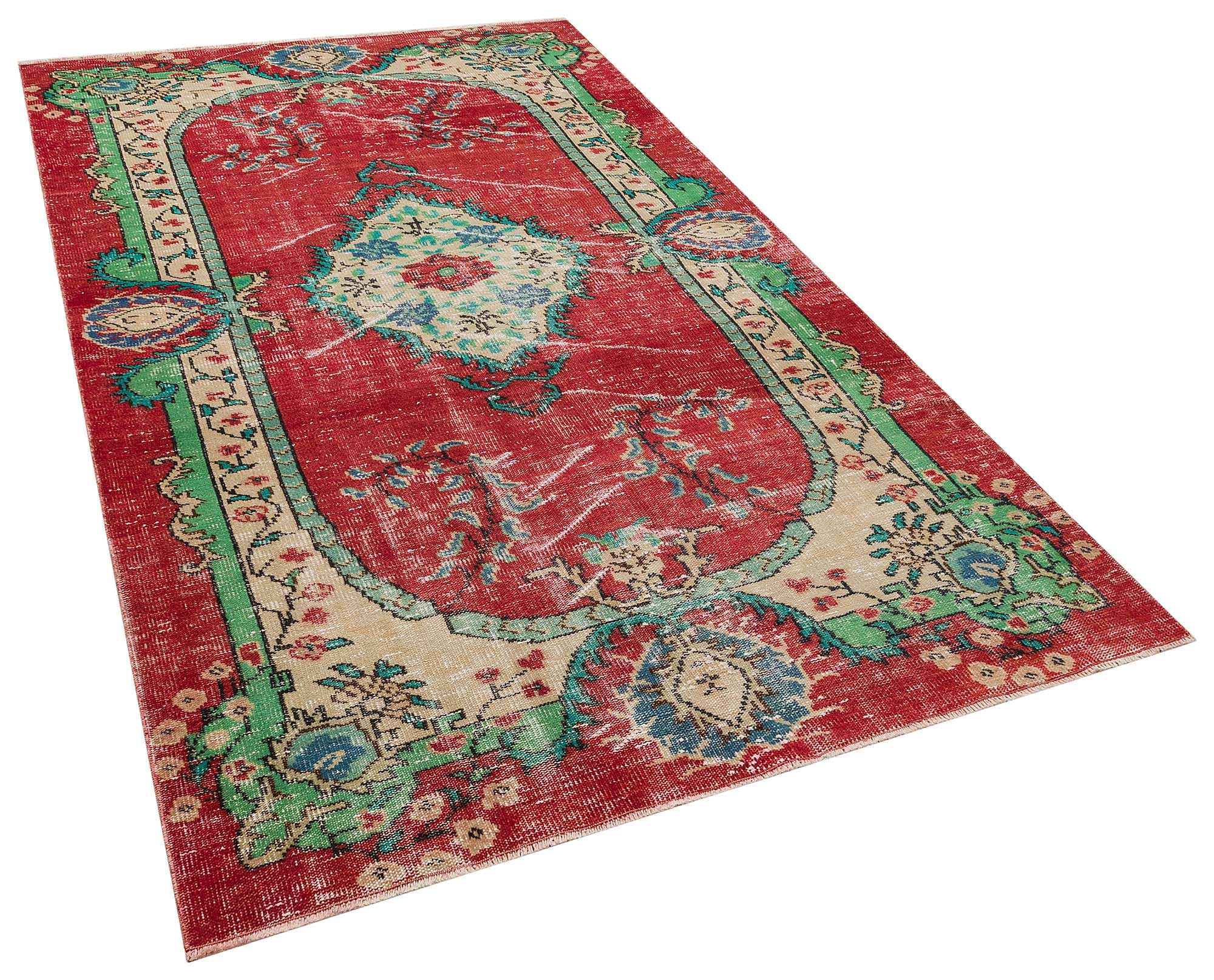 Eşsiz Vintage Eskitme Halı 155x257 cm 10357