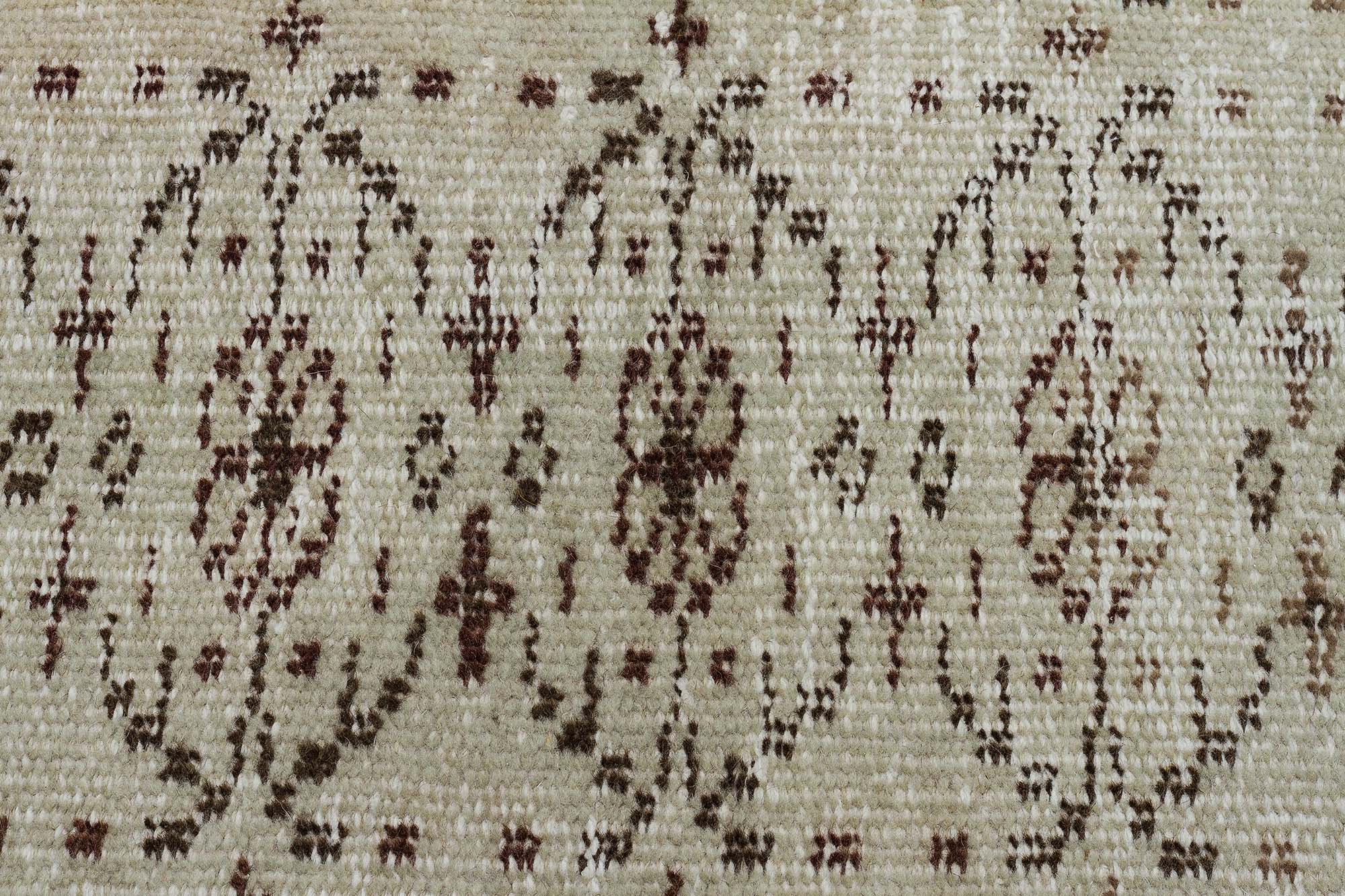 El Dokuma Vintage Eskitme Halı 157x241 cm 10364 - Görsel 5