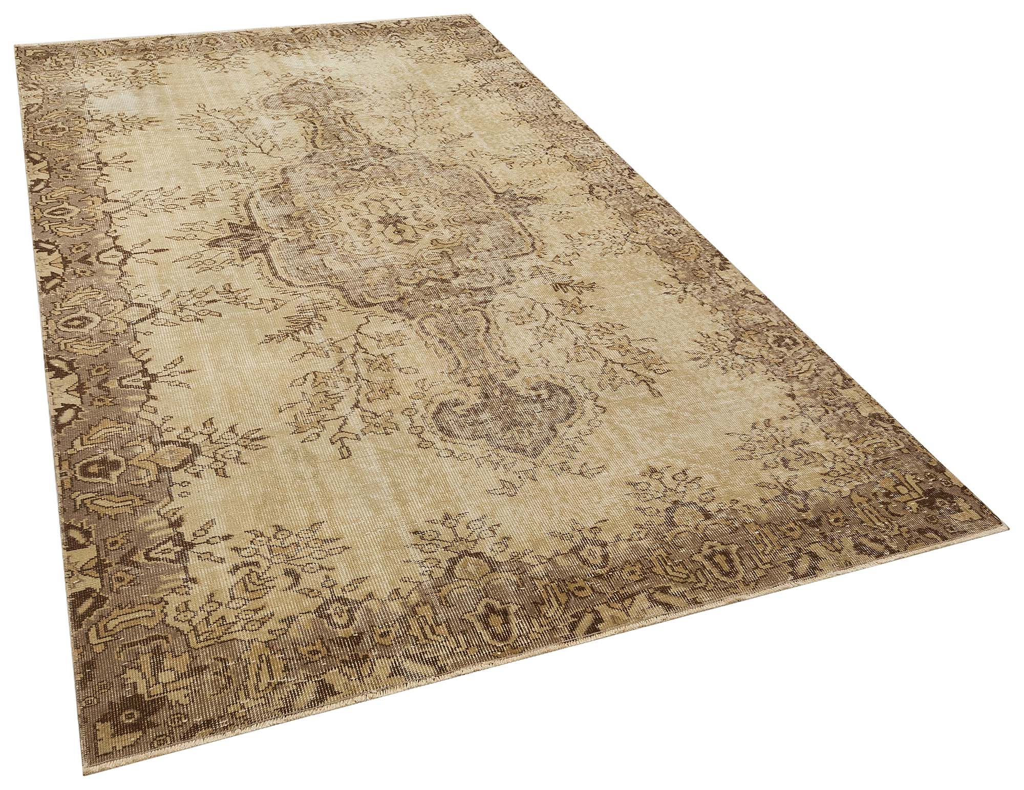 El Dokuma   Vintage Eskitme Halı 173x273 cm 10368