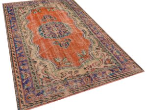 El Dokuma   Vintage Eskitme Halı 154x236 cm 10372