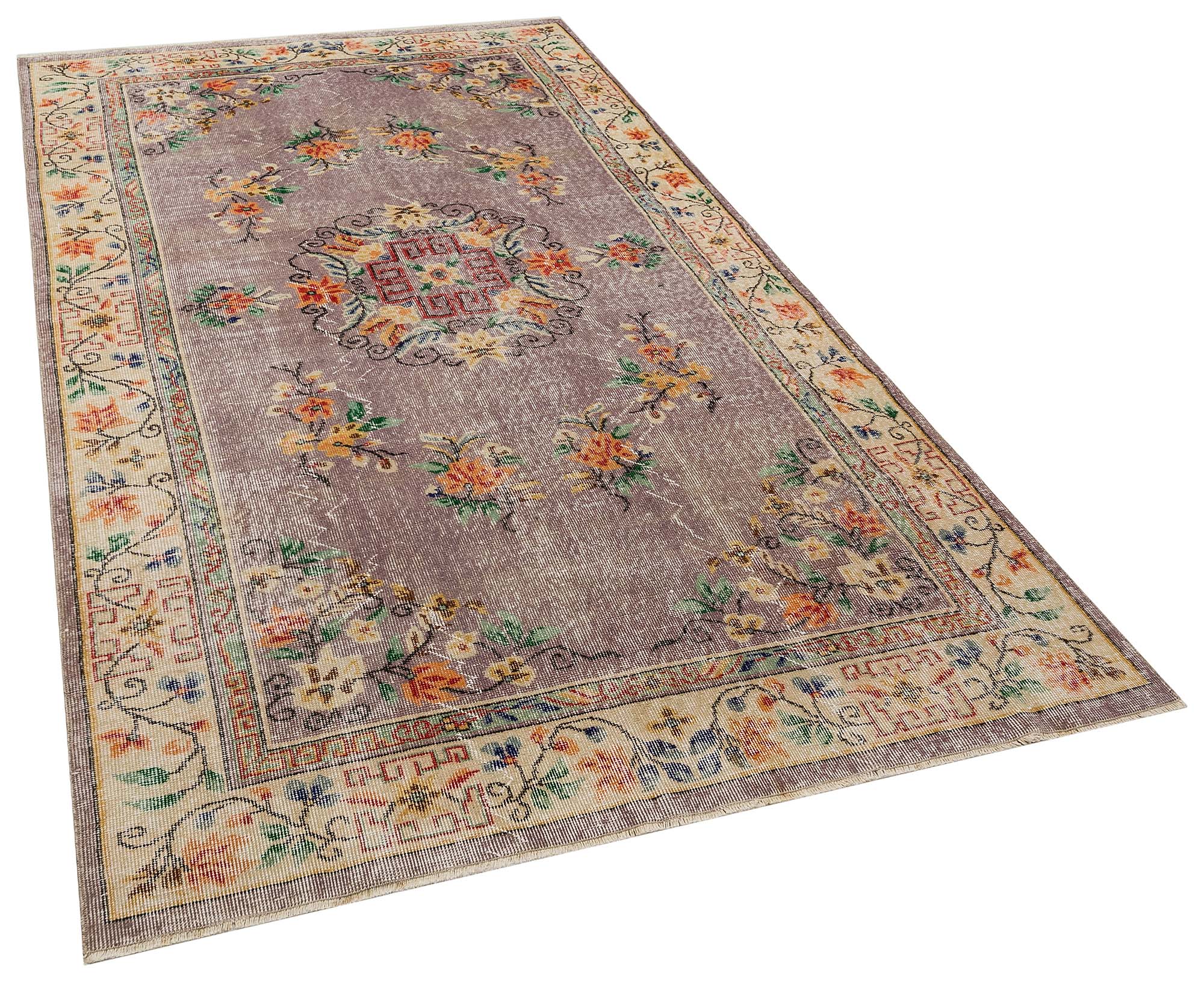 El Yapımı  Vintage Eskitme Halı 166x276 cm 10377