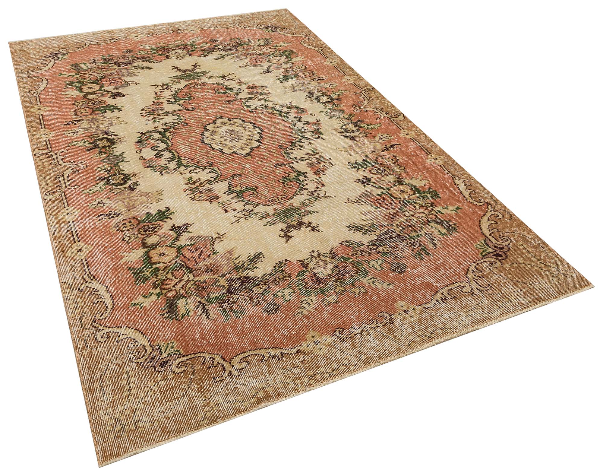 Eşsiz Vintage Eskitme Halı 167x253 cm 10385