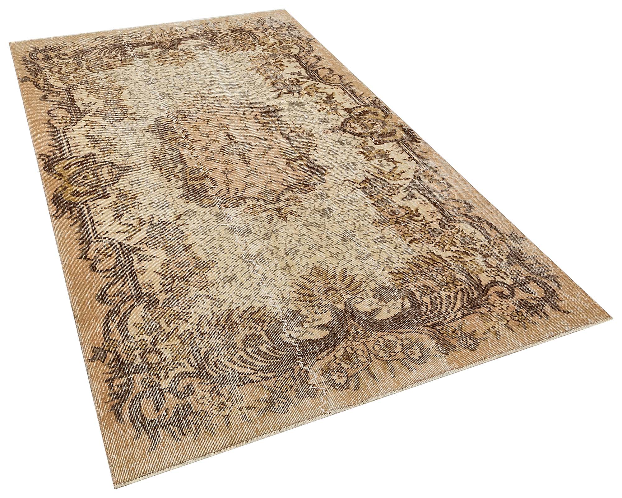 El Dokuma   Vintage Eskitme Halı 158x255 cm 10388