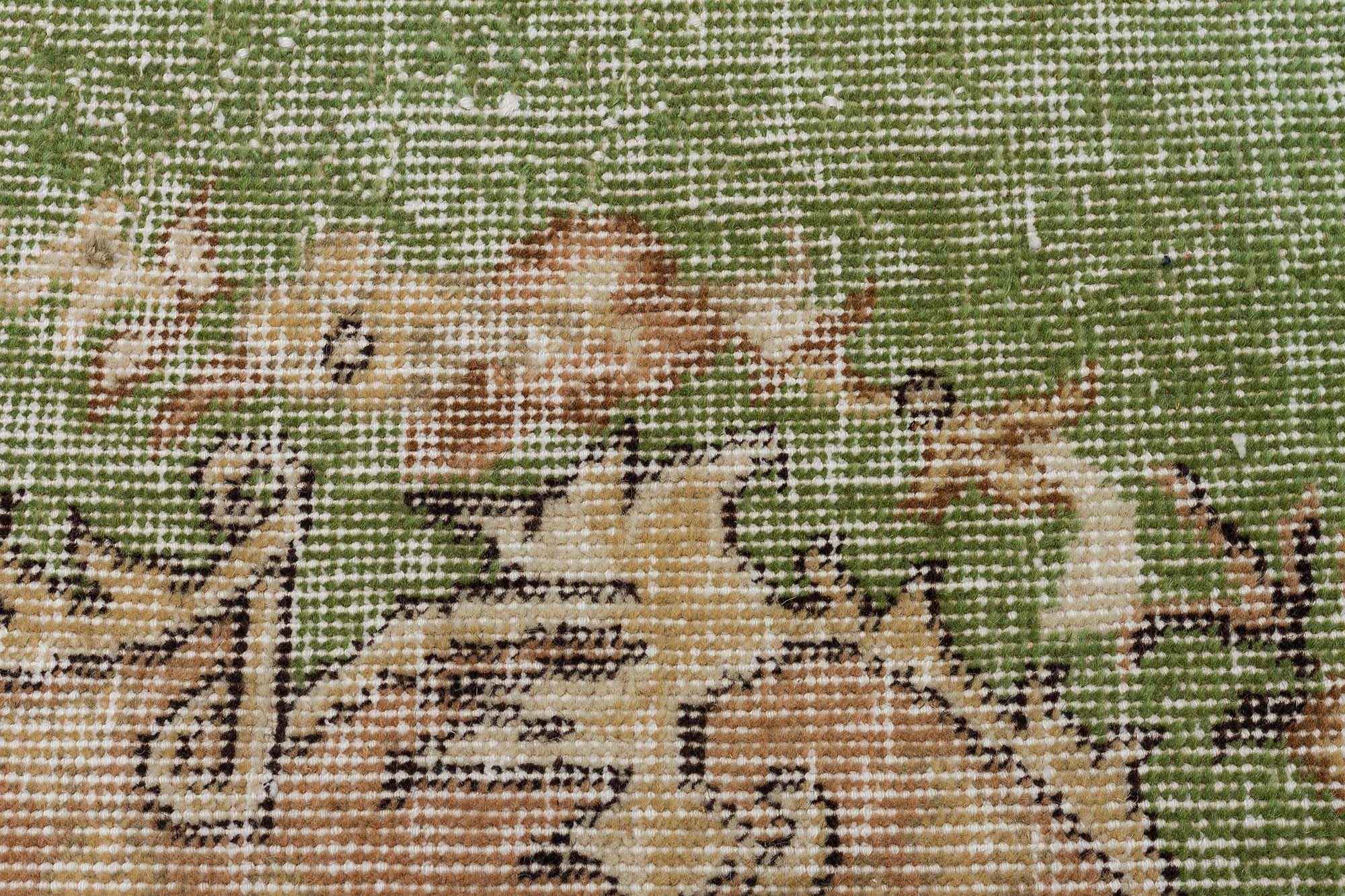 El Dokuma Vintage Eskitme Halı 160x288 cm 10390 - Görsel 5