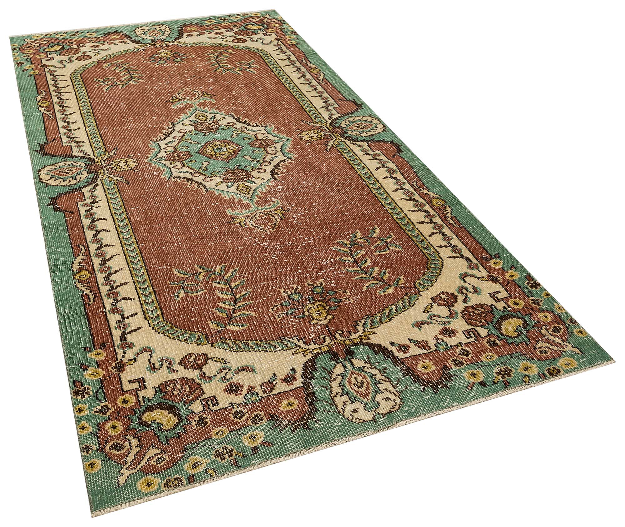 Vintage Eskitme El Dokuması Halı 151x272 cm 10402