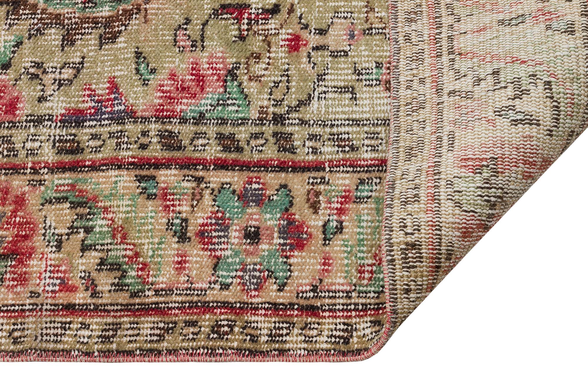 Vintage Halı El Dokuma Eskitme 159x270 cm 10411 - Görsel 4