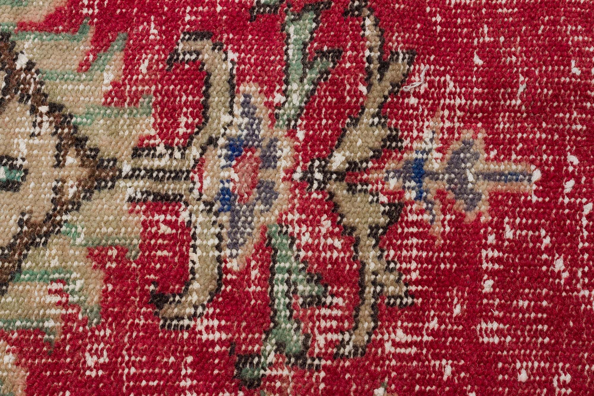 Vintage Halı El Dokuma Eskitme 159x270 cm 10411 - Görsel 5