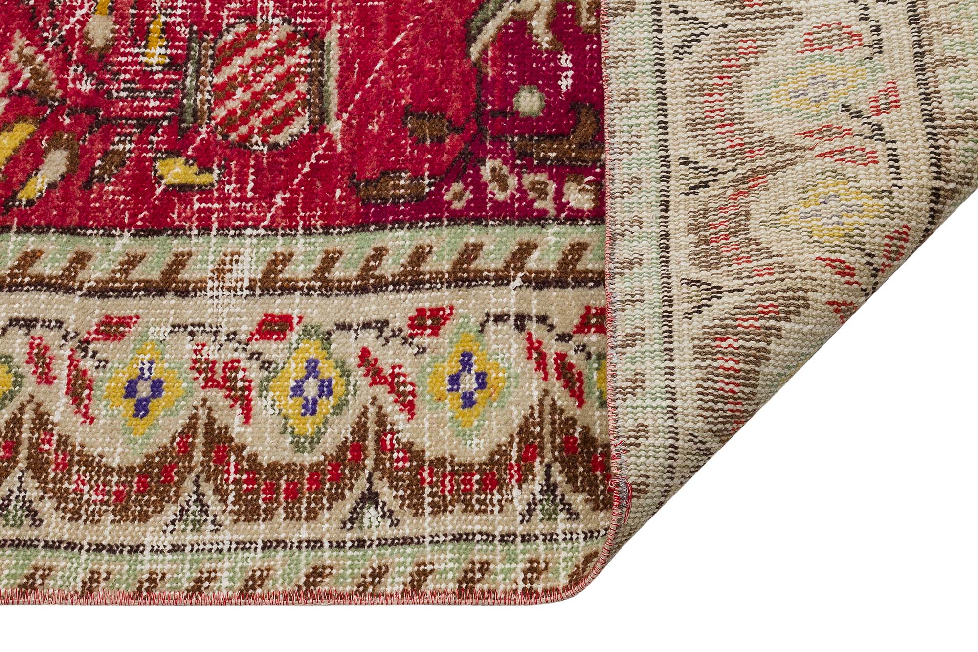 Vintage Eskitme El Dokuması Halı 143x256 cm 10413 - Görsel 4