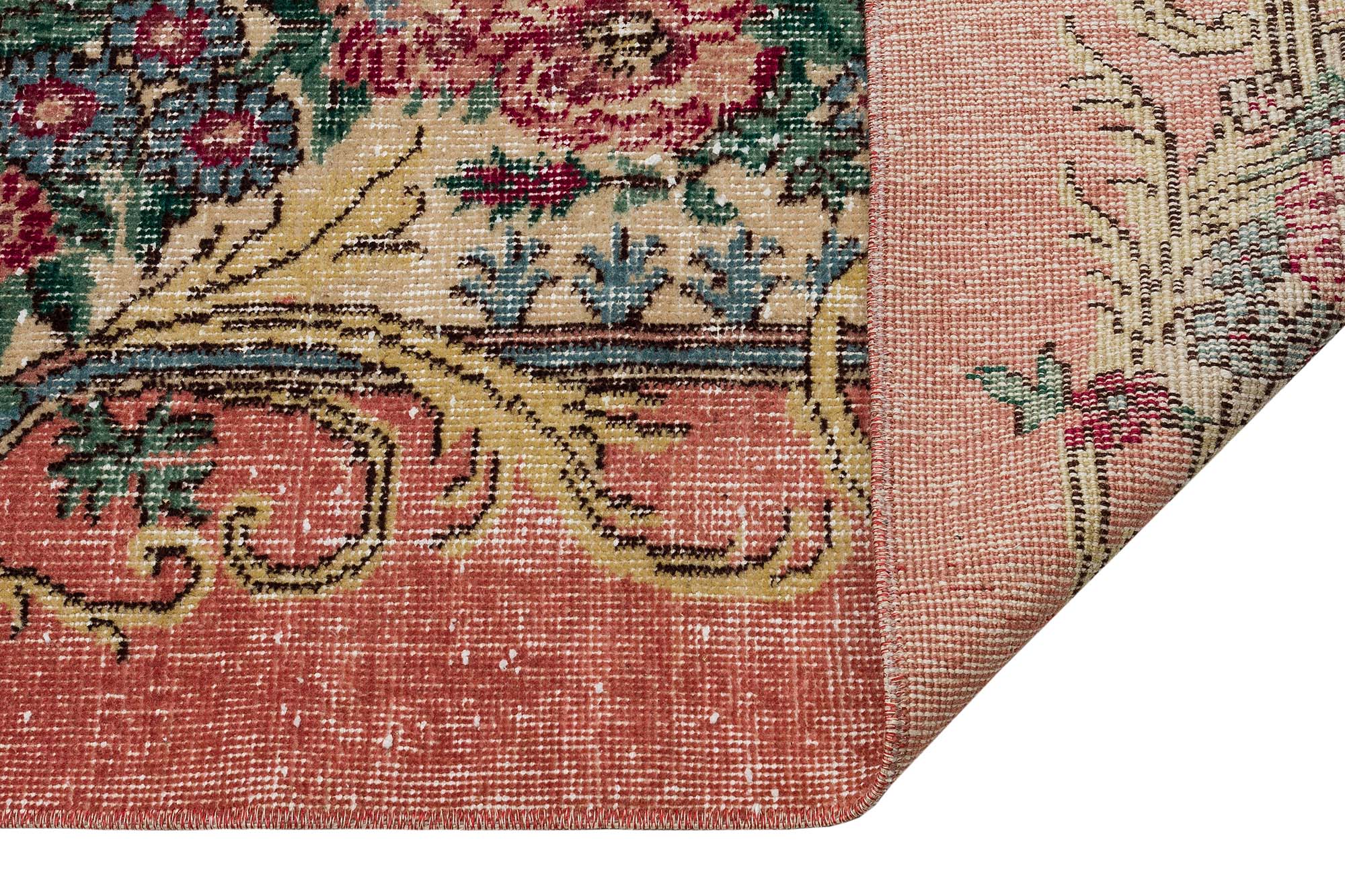 Eskitme El Dokuma Vintage Halı 148x260 cm 10427 - Görsel 4